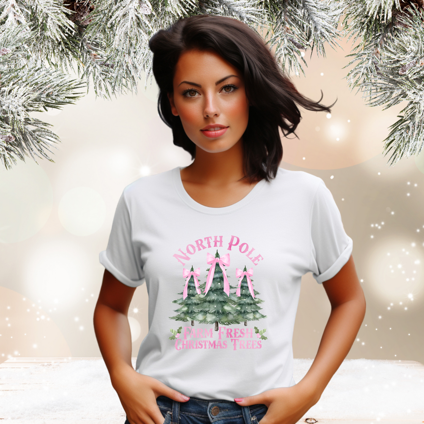 North Pole Christmas Trees T-Shirt