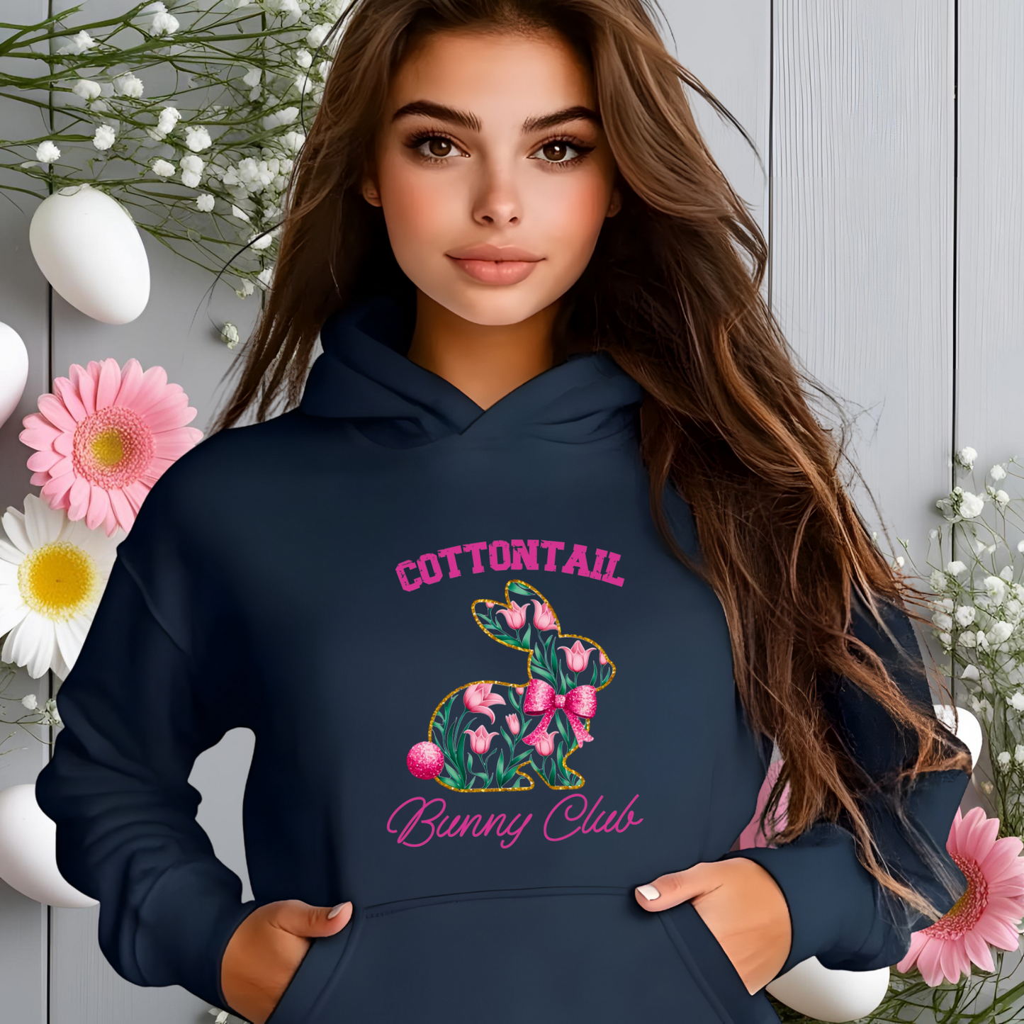 Cottontail Bunny Club Pullover Hoodie
