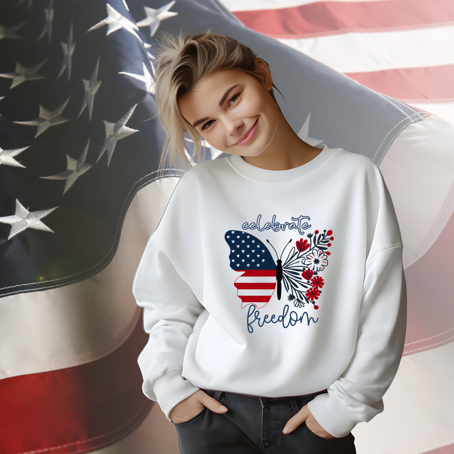 Celebrate Freedom Crewneck Sweatshirt