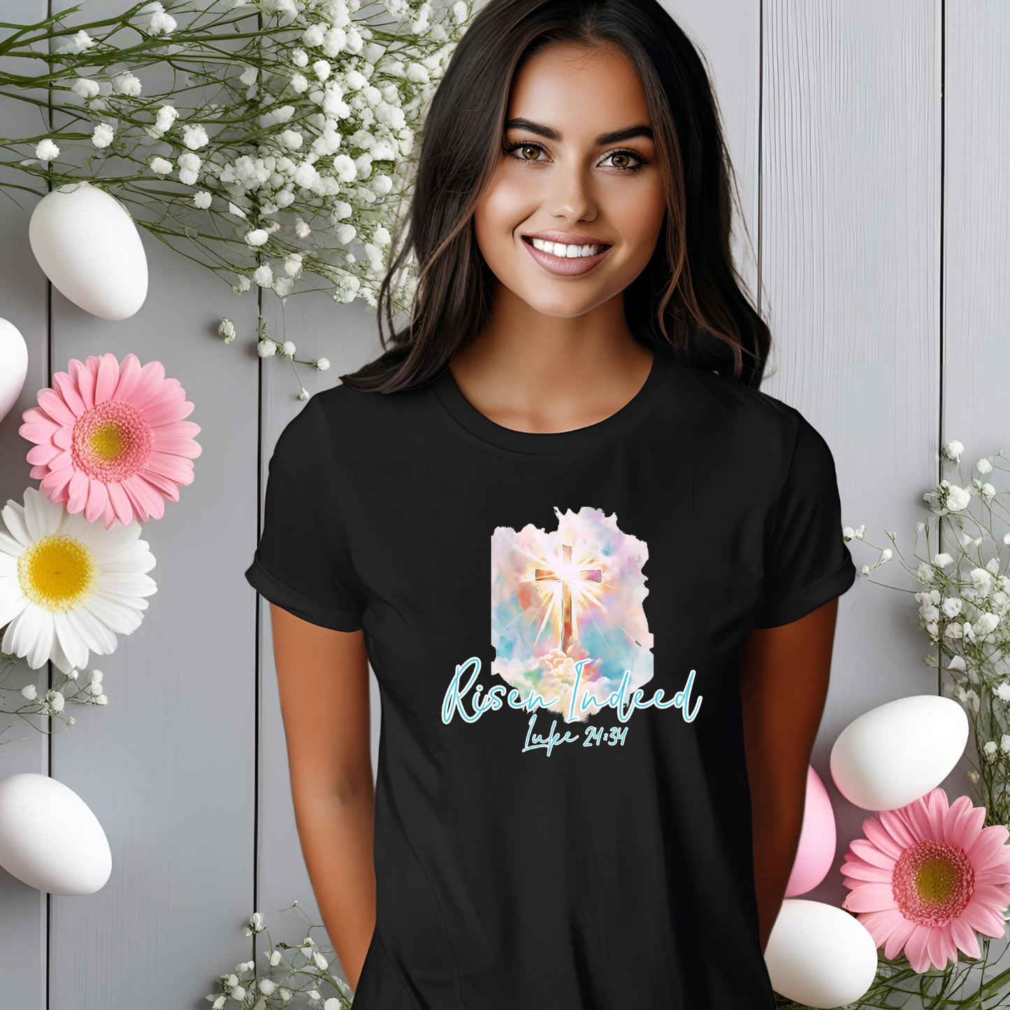 Risen Indeed Luke 24:34 T-Shirt