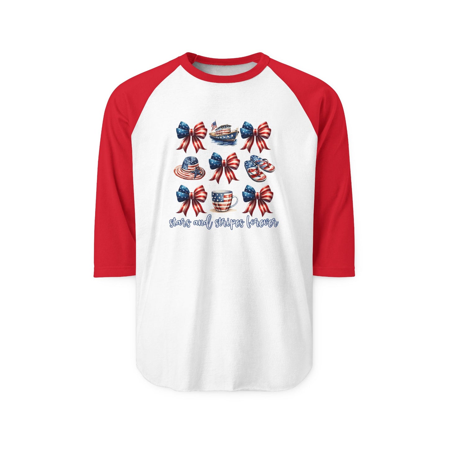 Stars and Stripes Forever Baseball Tee