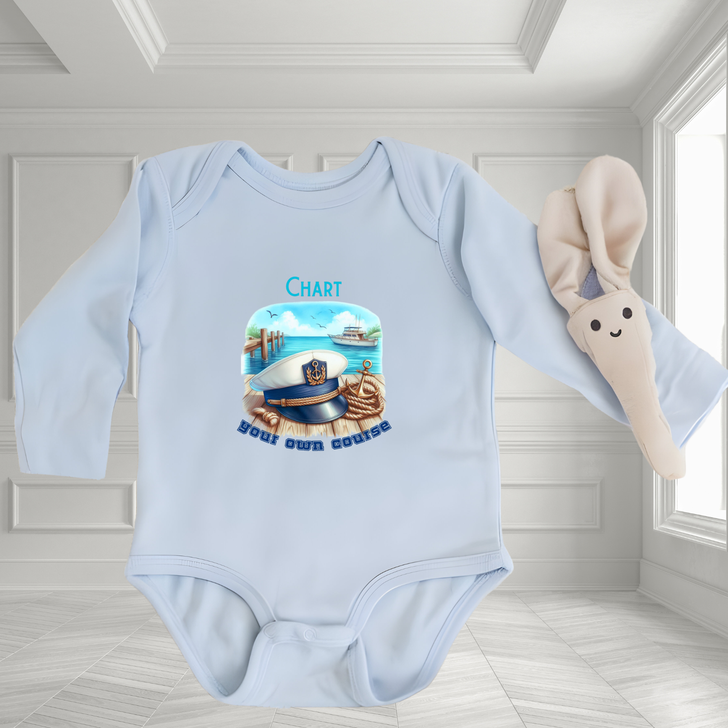 Chart Your Own Course Infant Long Sleeve Onesie