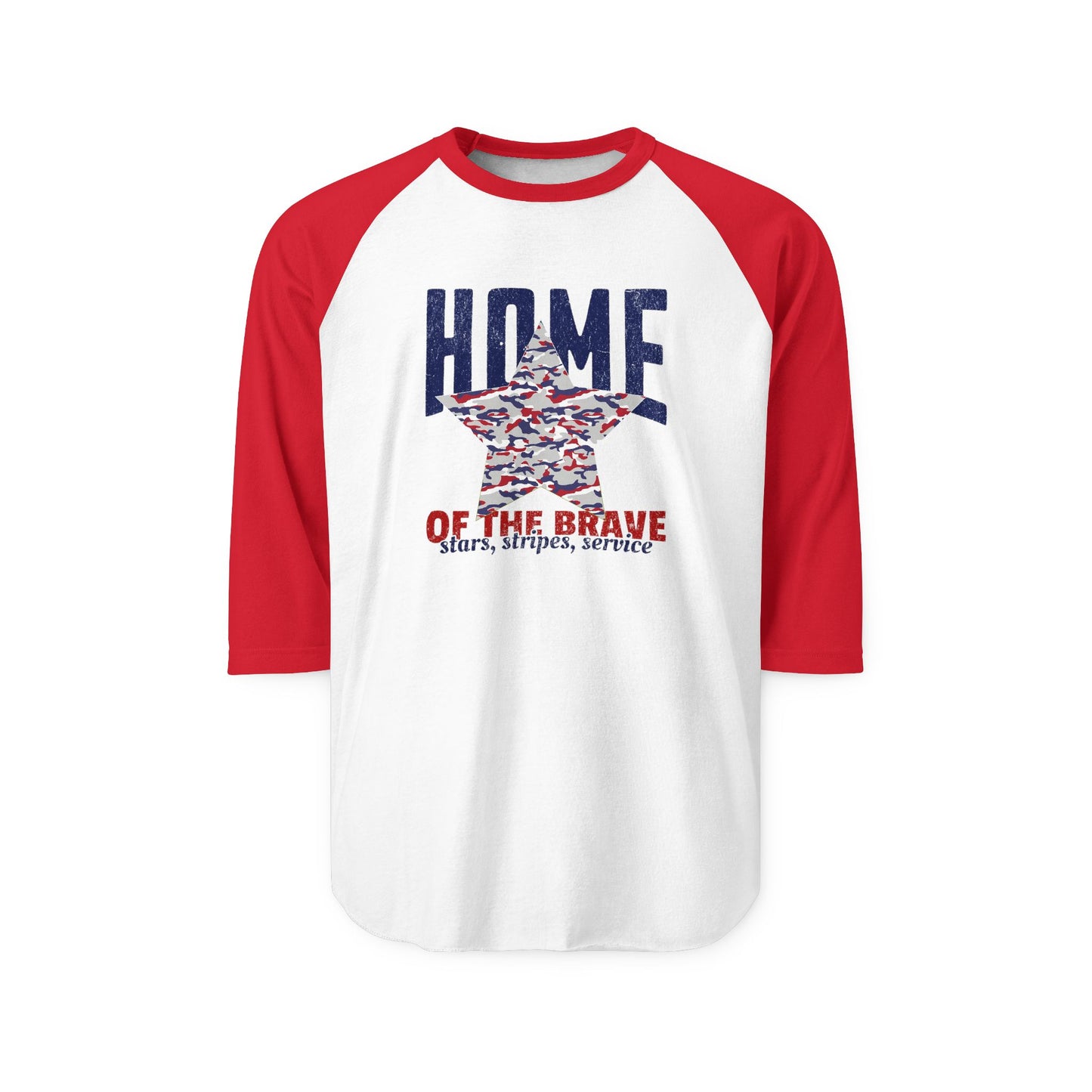 Home Of The Brave Baseball Tee