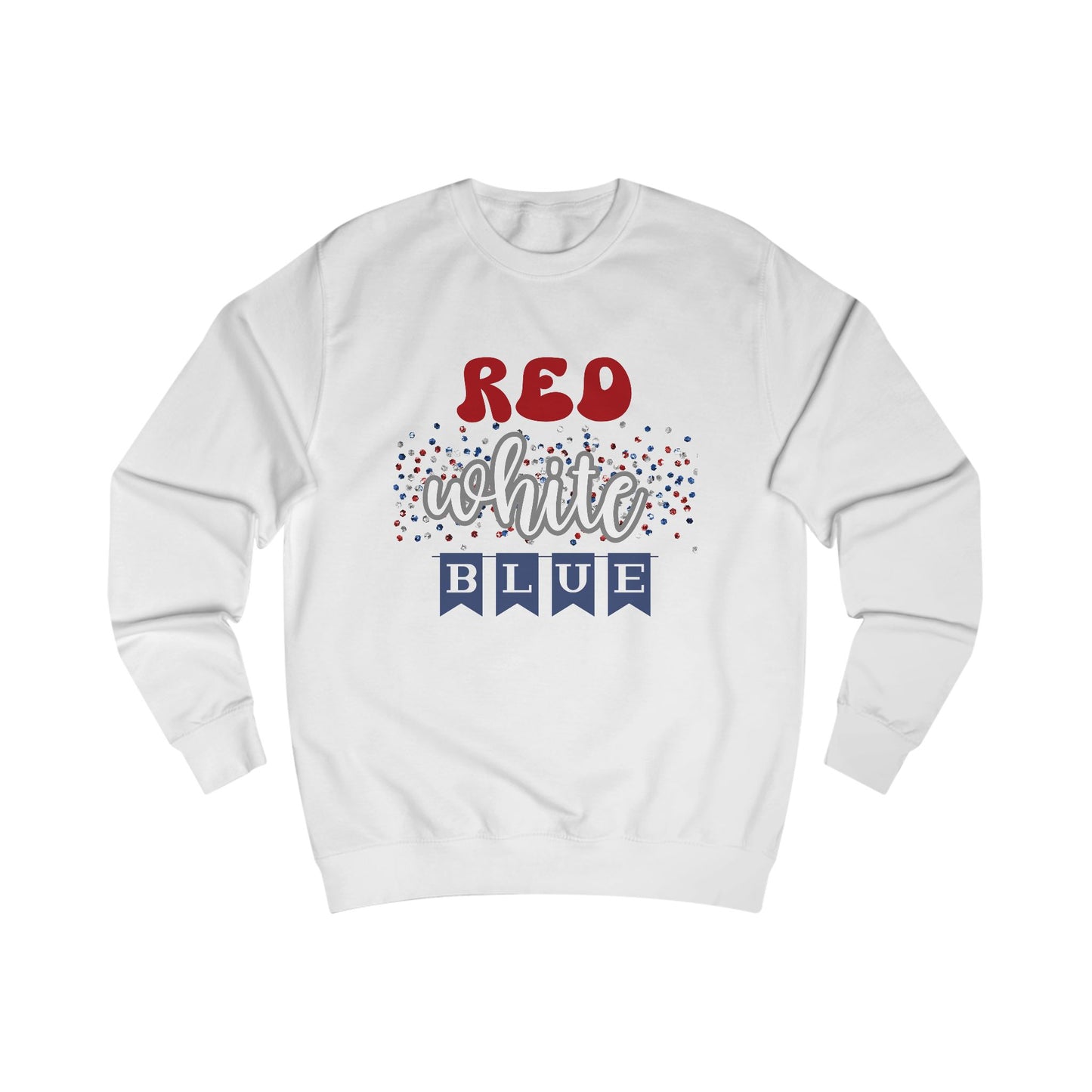 Red White Blue Crewneck Sweatshirt