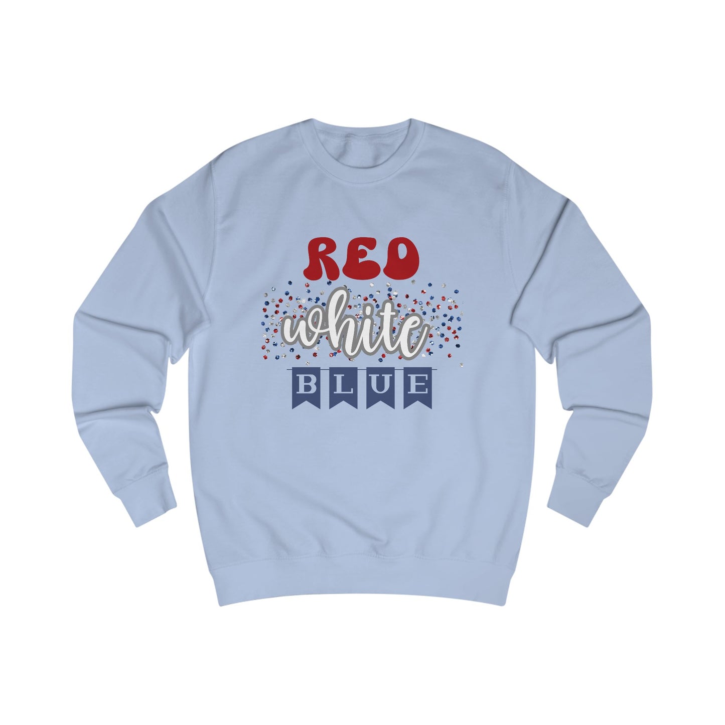 Red White Blue Crewneck Sweatshirt