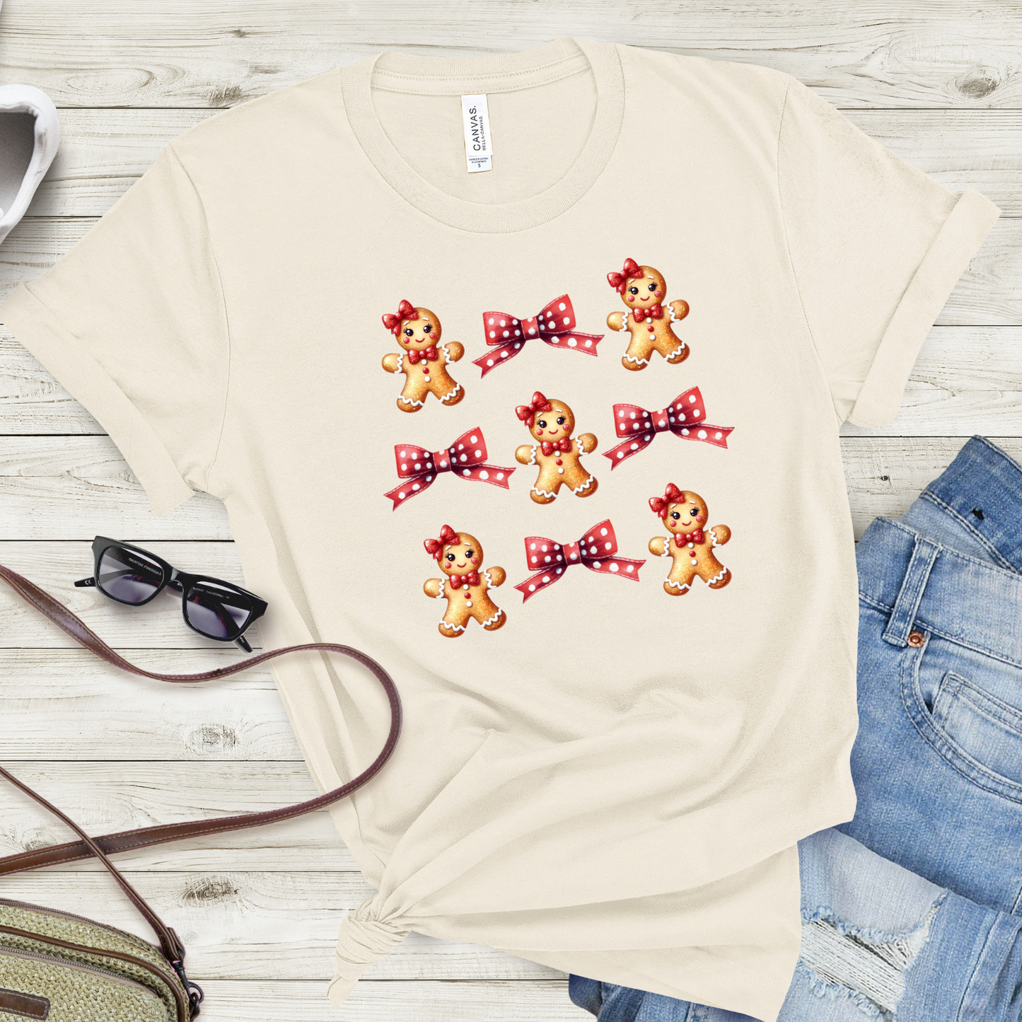 Coquette Gingerbread And Bows T-Shirt