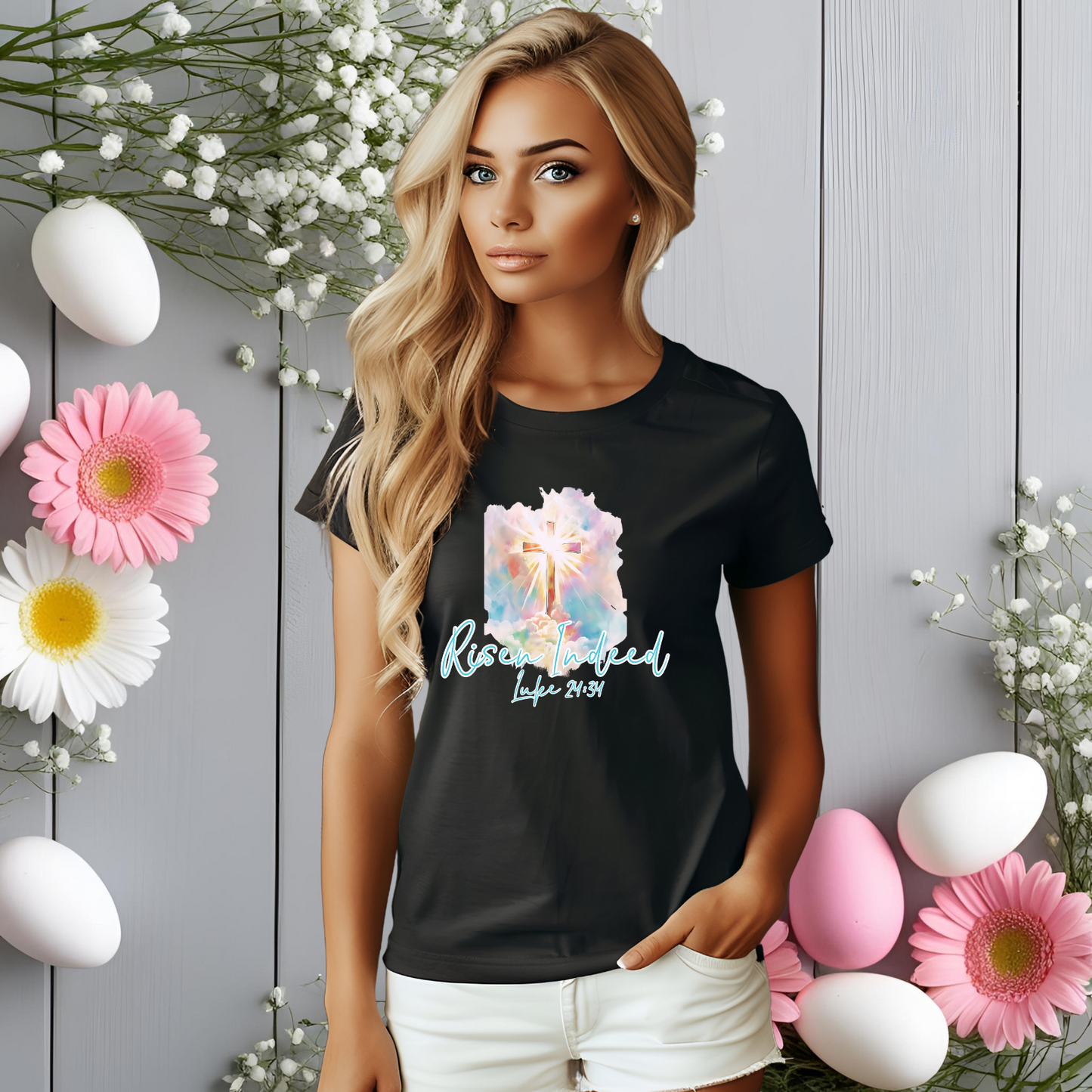 Risen Indeed Luke 24:34 T-Shirt