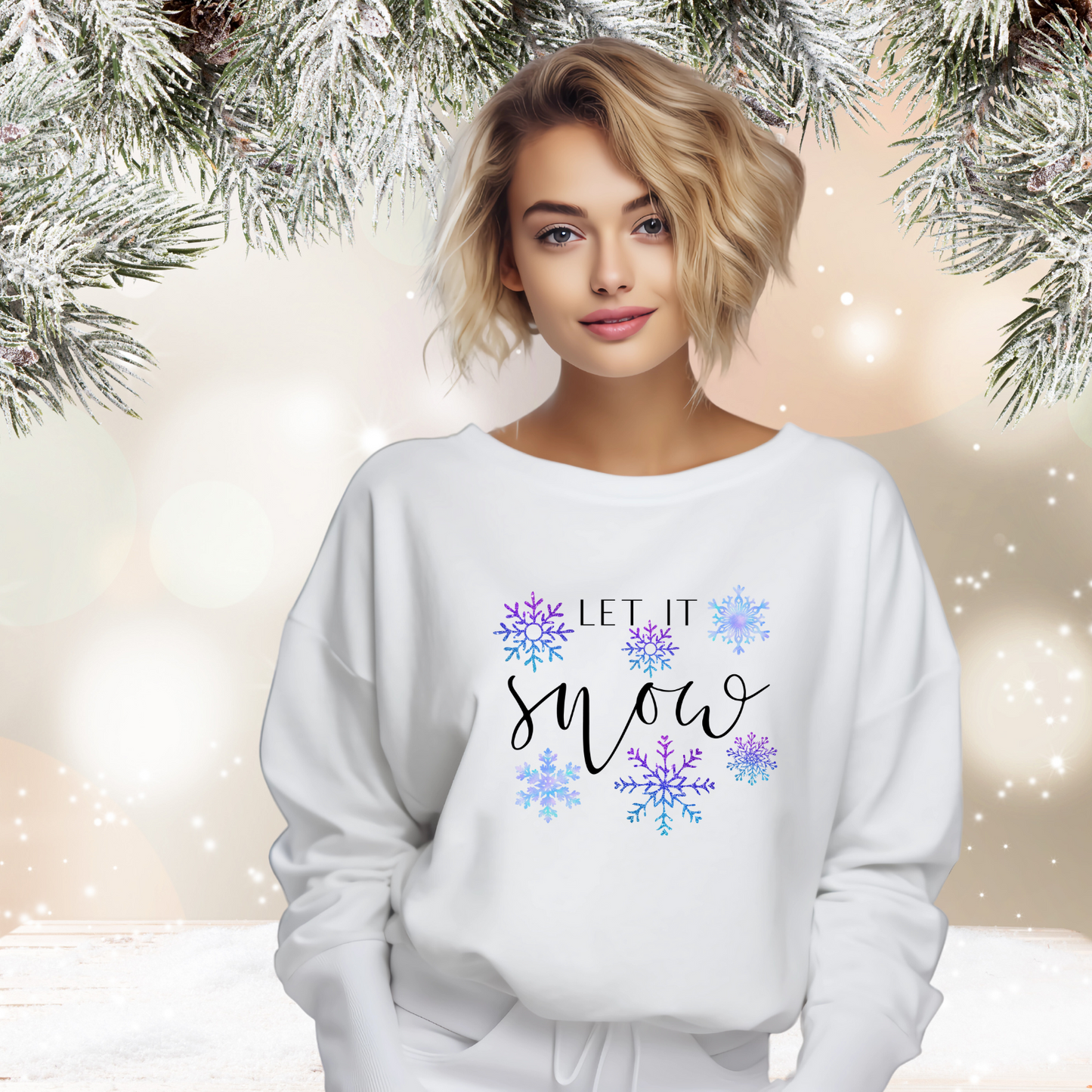 Let It Snow Crewneck Sweatshirt