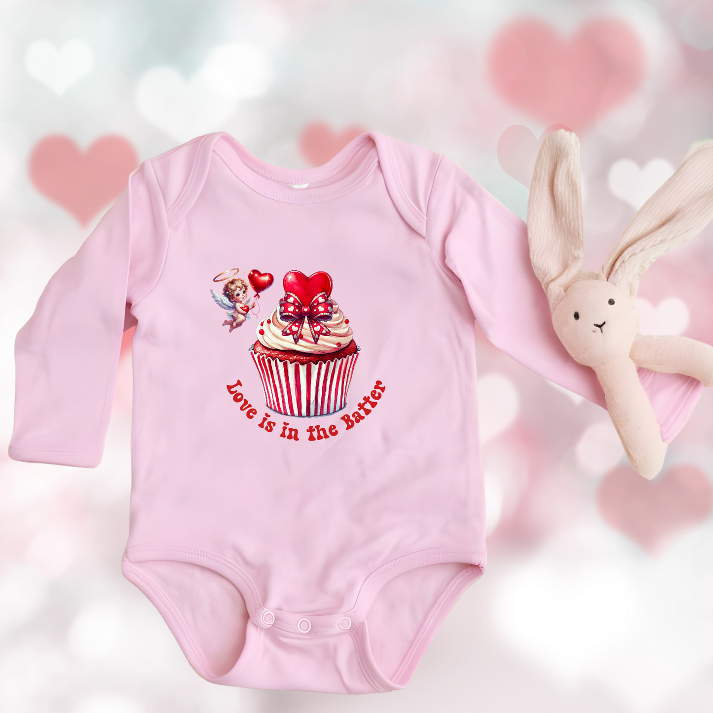 Love Is In The Batter Infant Long Sleeve Onesie
