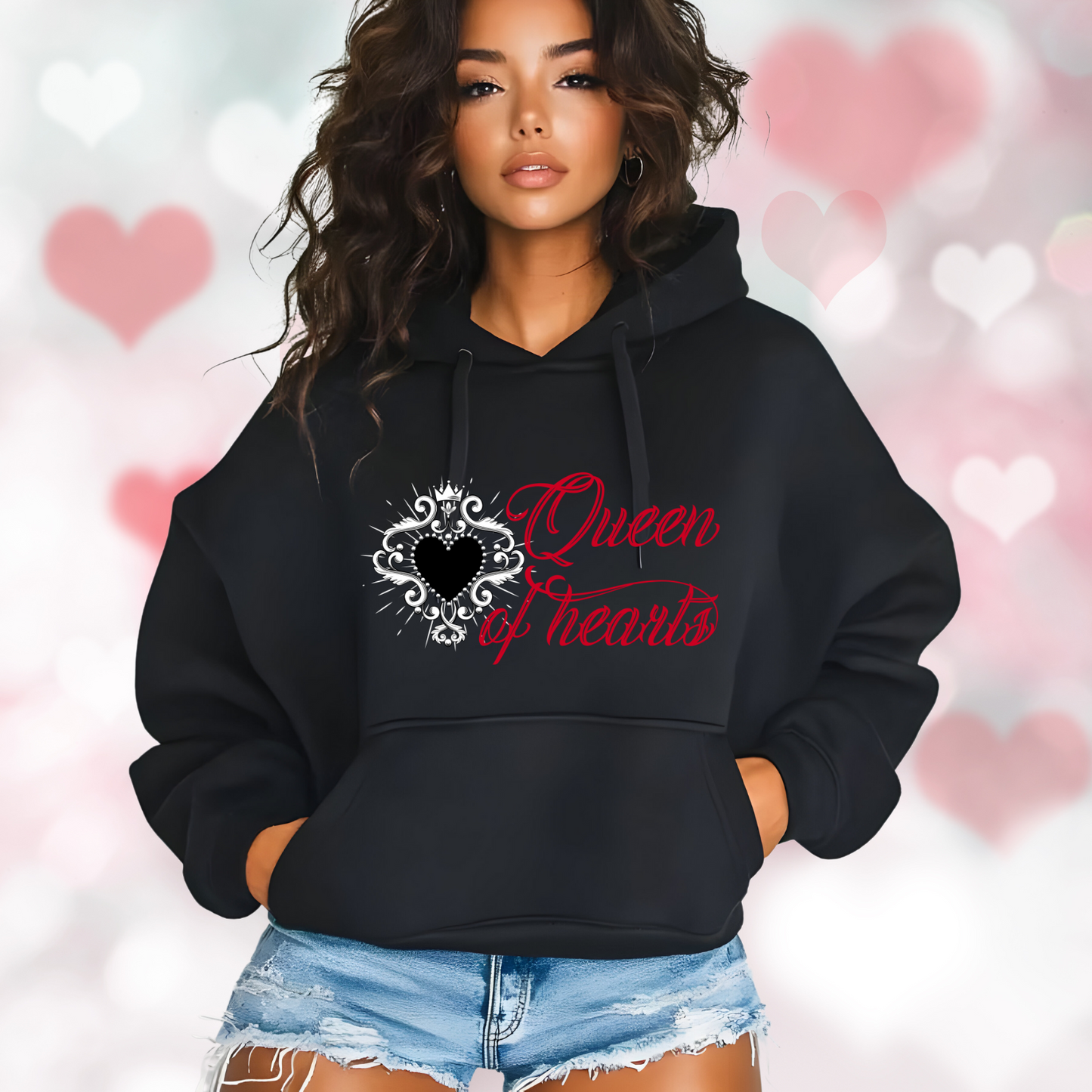 Queen of Hearts Pullover Hoodie