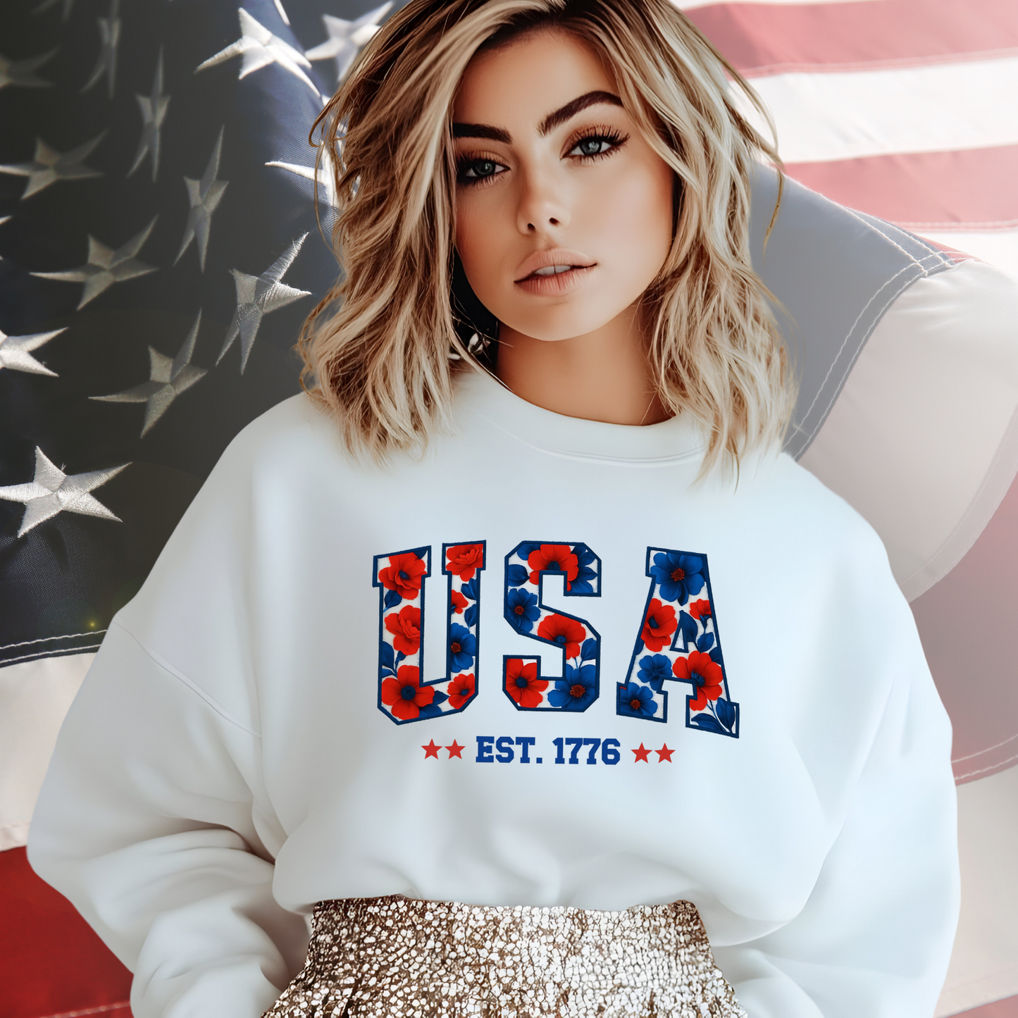 USA 1776 Crewneck Sweatshirt