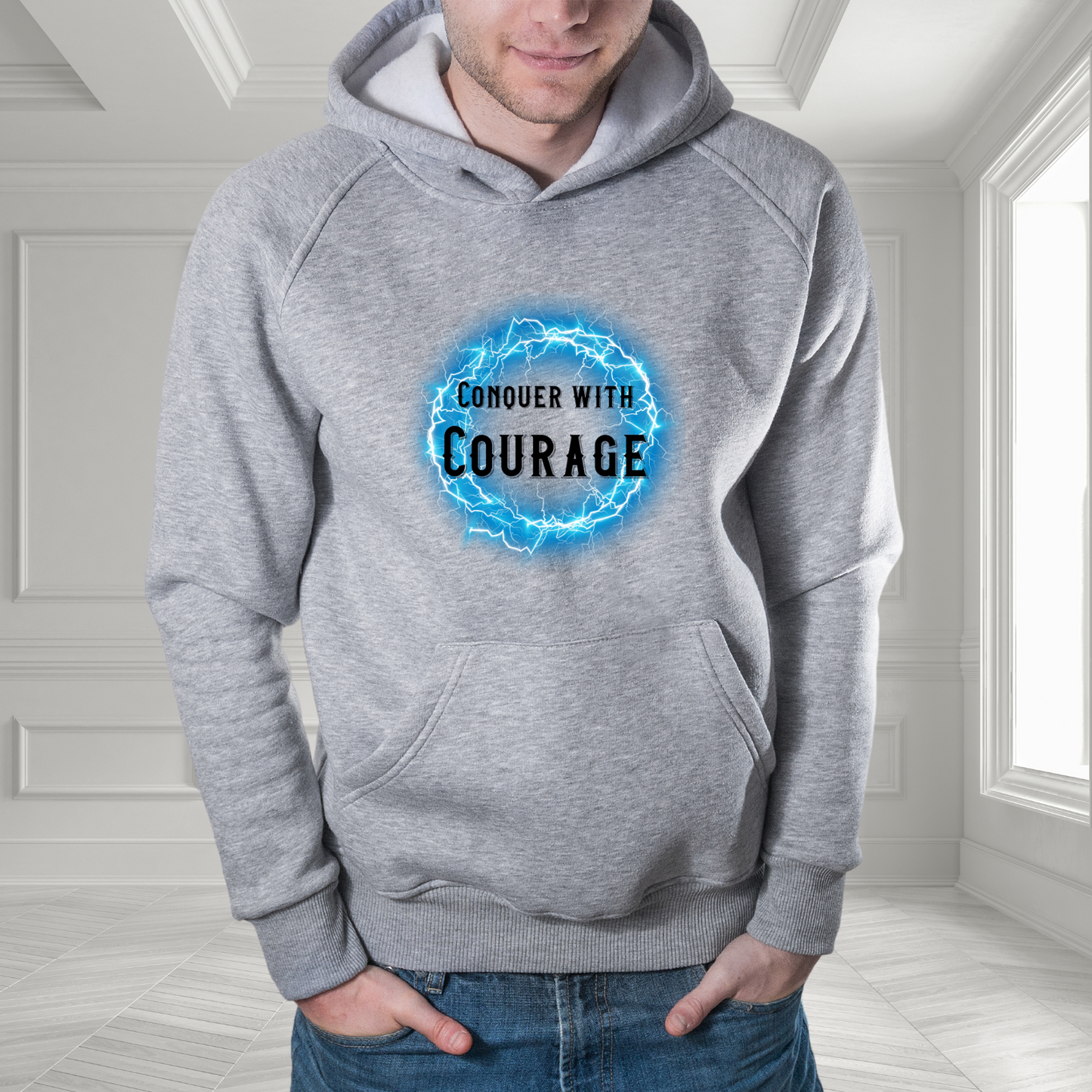 Conquer with Courage Pullover Hoodie