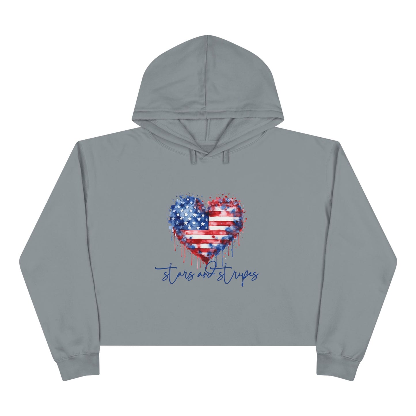 Stars and Stripes Crop Hoodie
