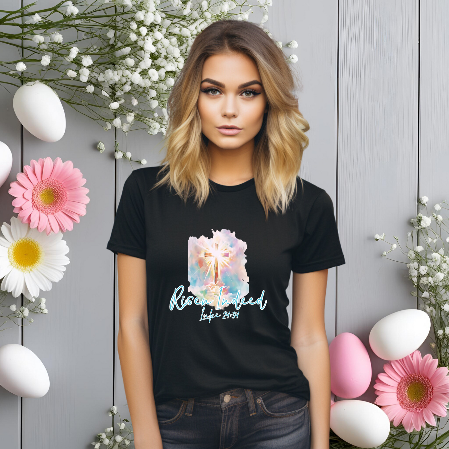 Risen Indeed Luke 24:34 T-Shirt