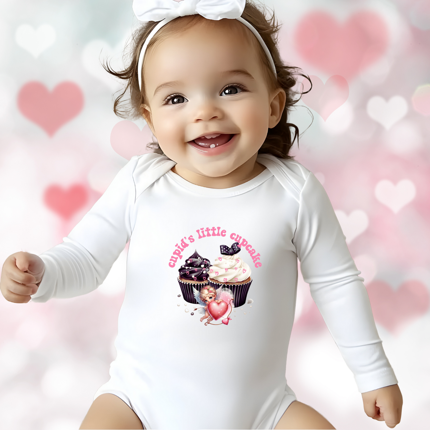 Cupid’s Little Cupcake Infant Long Sleeve Onesie