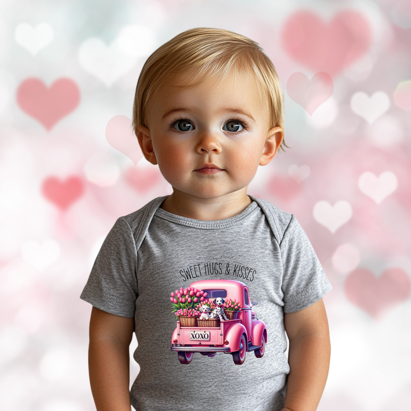 Sweet Hugs & Kisses Infant Short Sleeve Onesie