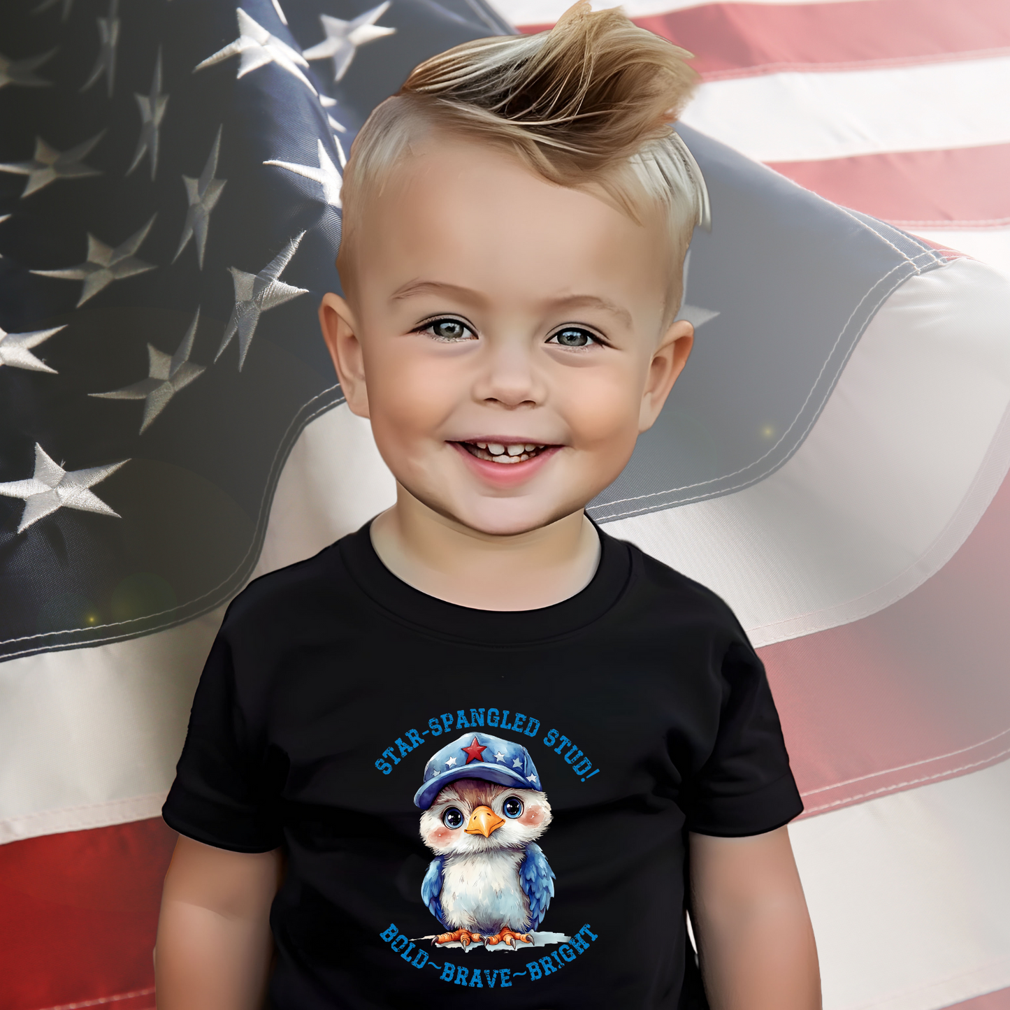 Star-Spangled Stud Toddler T-Shirt