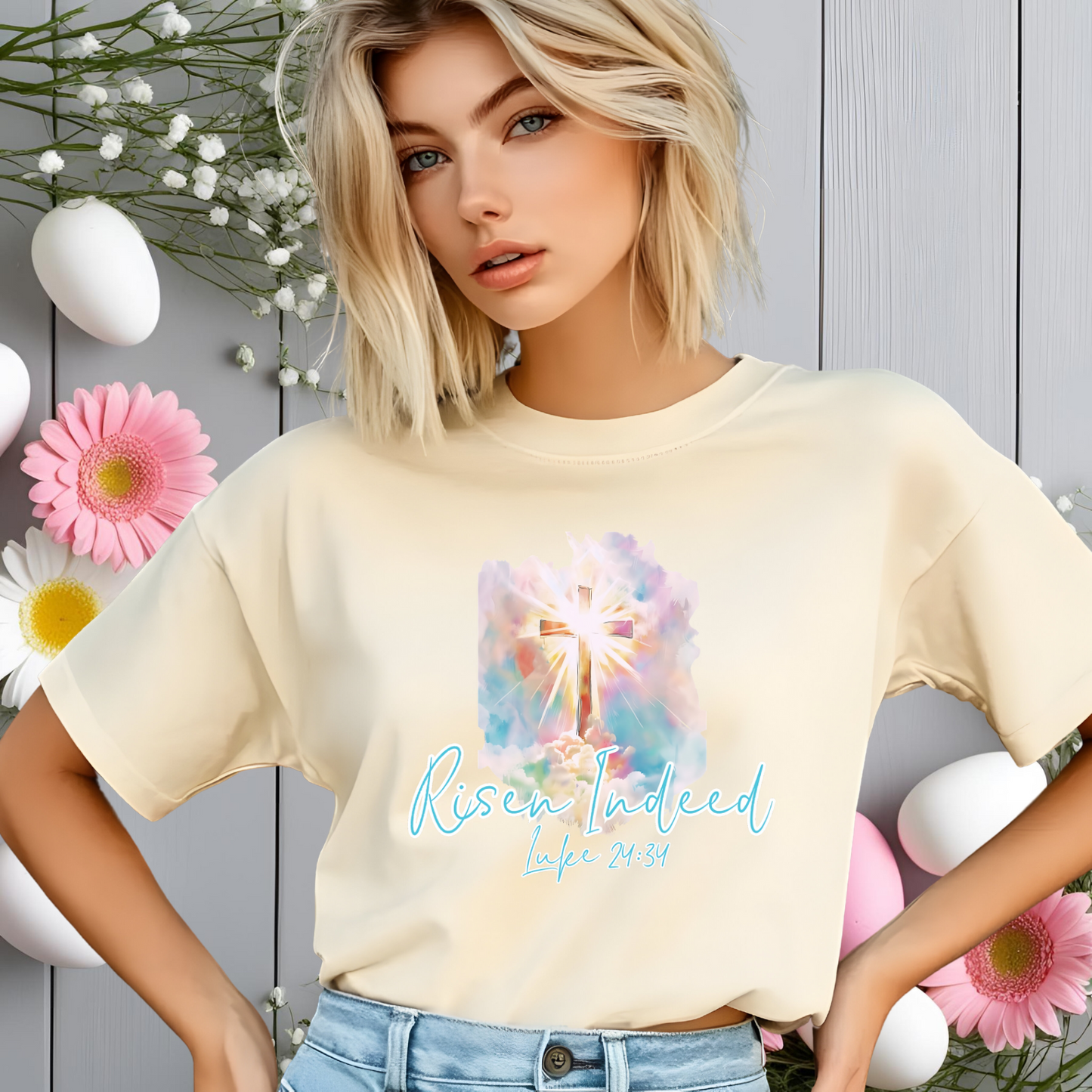 Risen Indeed Luke 24:34 T-Shirt