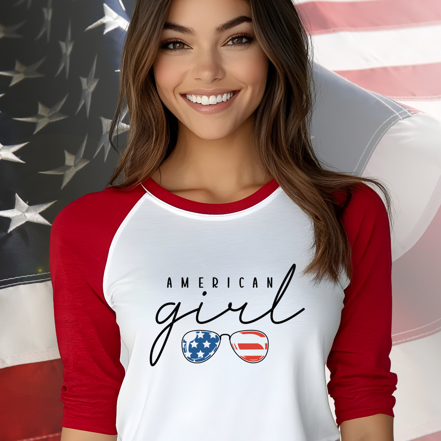 American Girl Baseball Tee