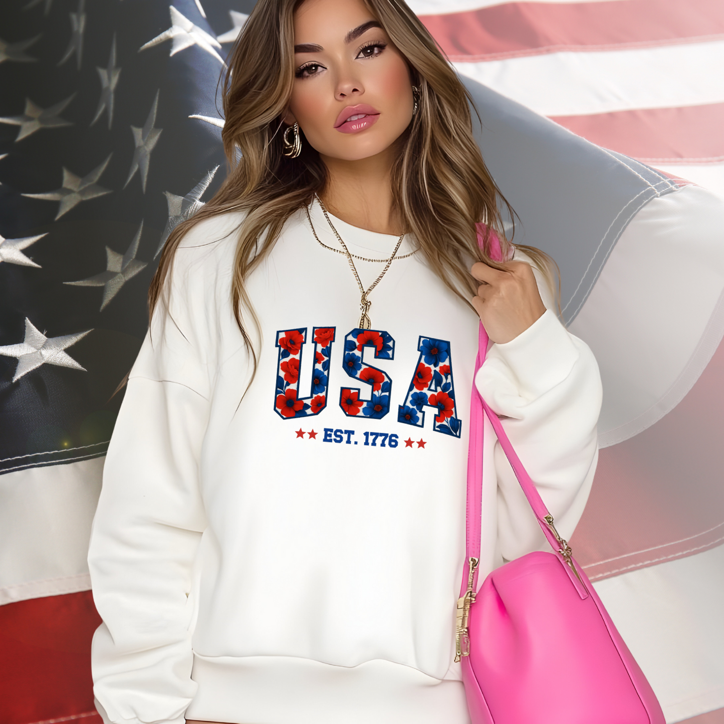USA 1776 Crewneck Sweatshirt