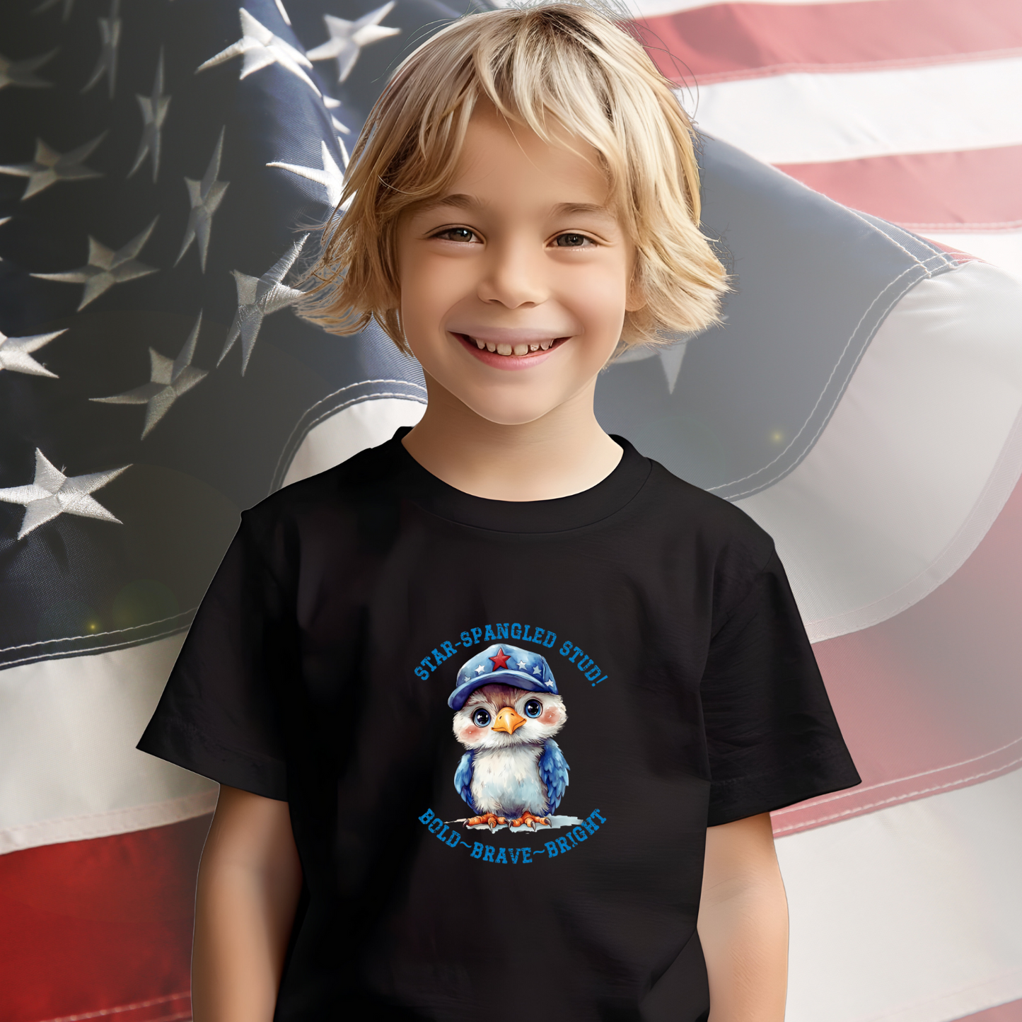 Star-Spangled Stud Kid’s T-Shirt