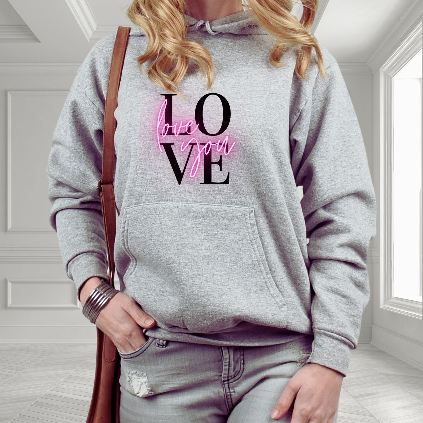 Love You Pullover Hoodie