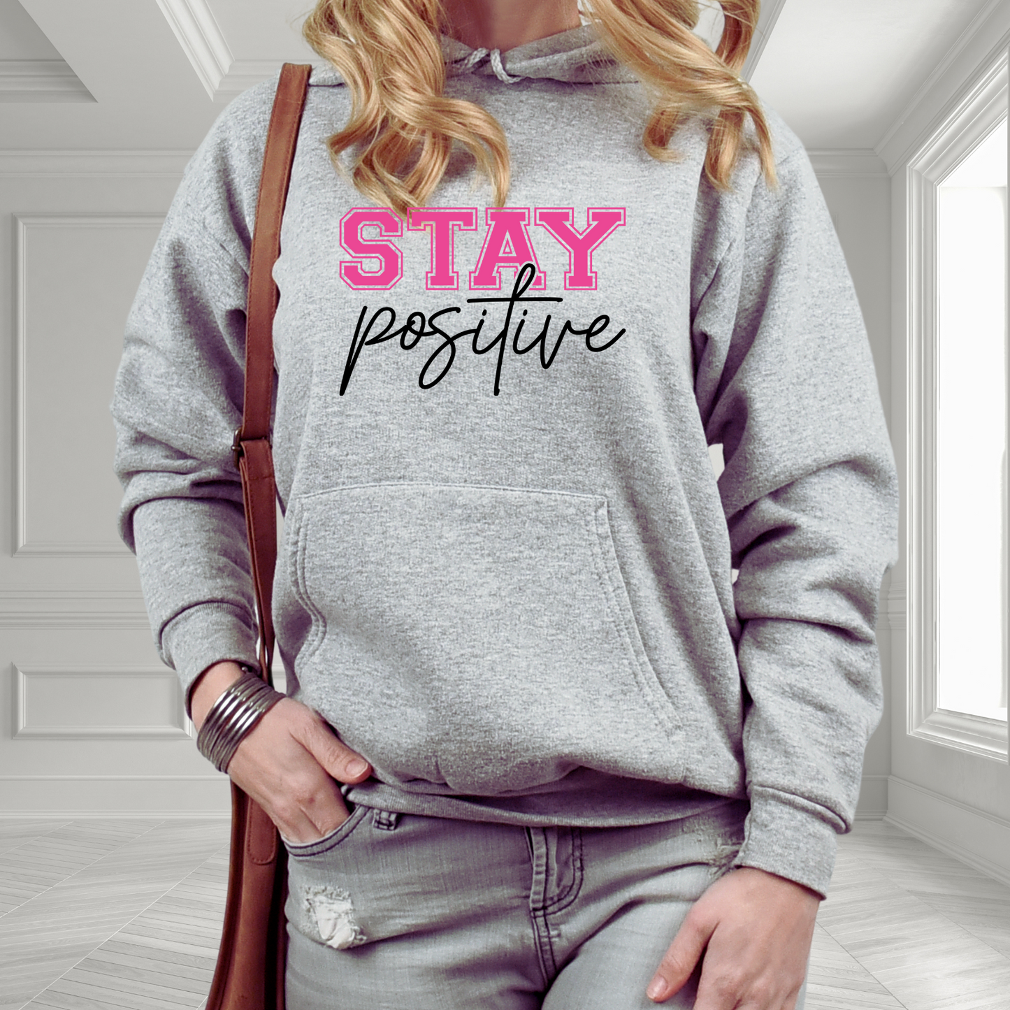Stay Positive Pullover Hoodie