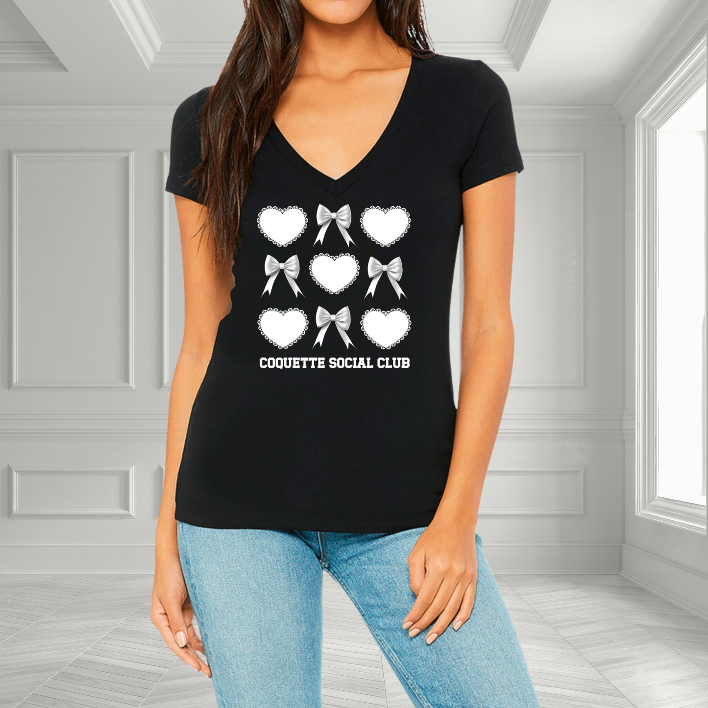 Coquette Social Club V-Neck T-Shirt