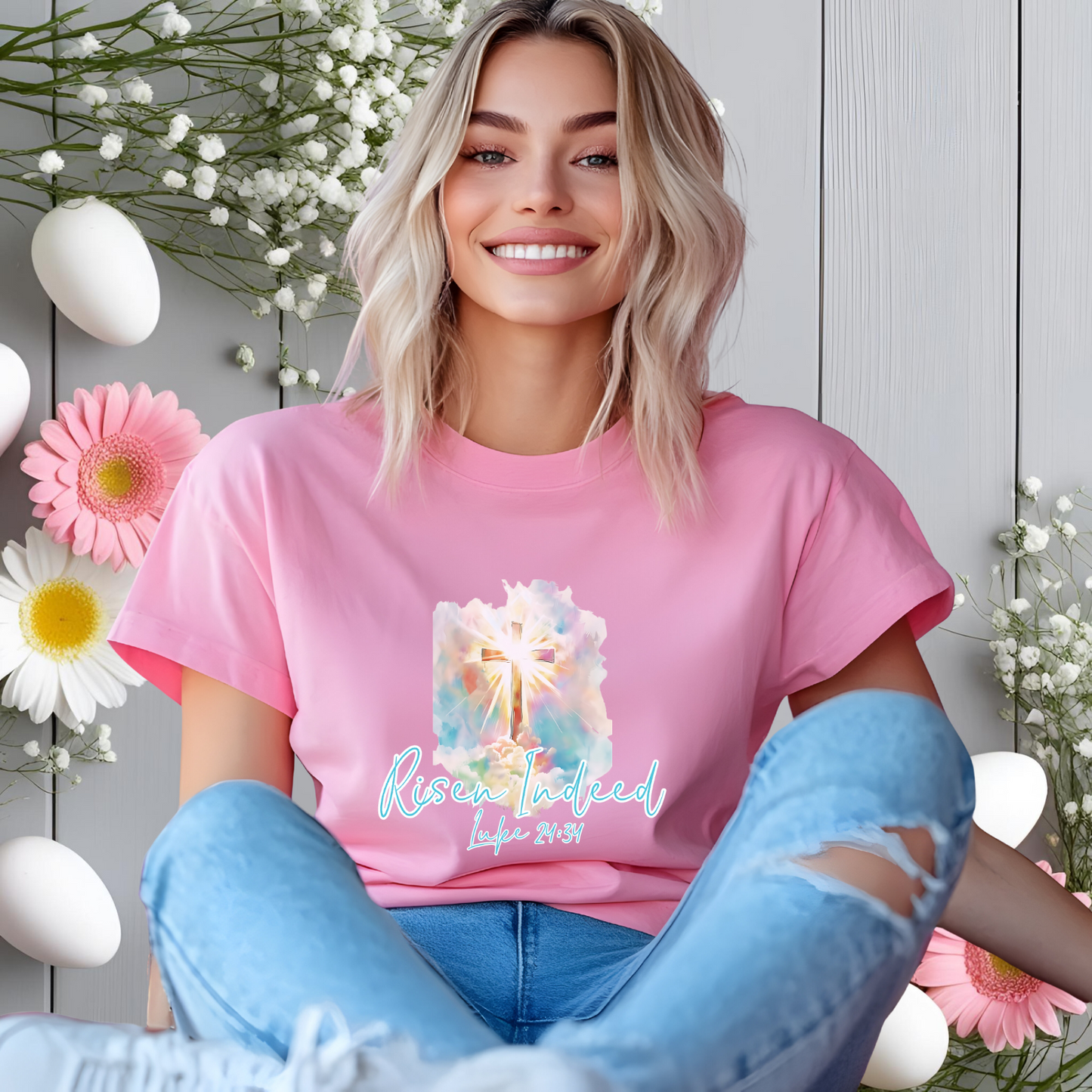 Risen Indeed Luke 24:34 T-Shirt
