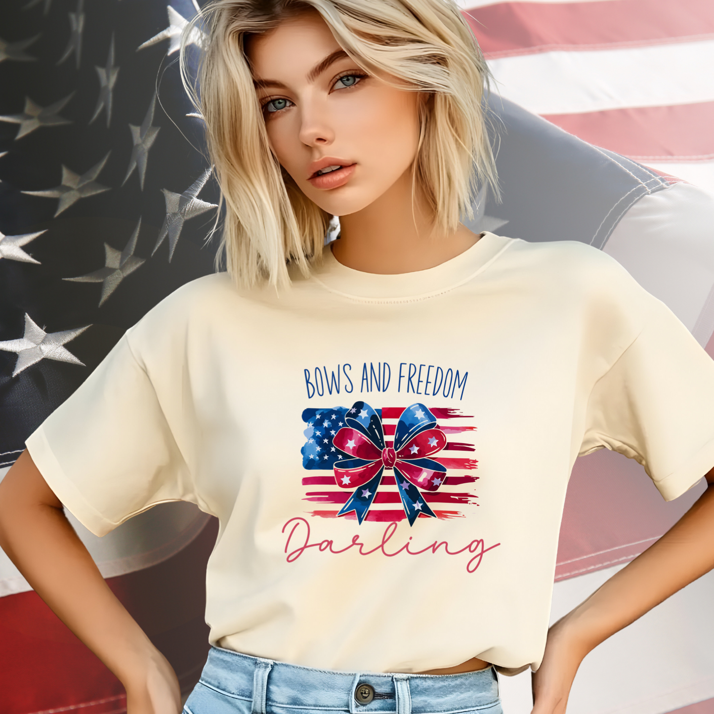 Bows And Freedom Darling T-Shirt