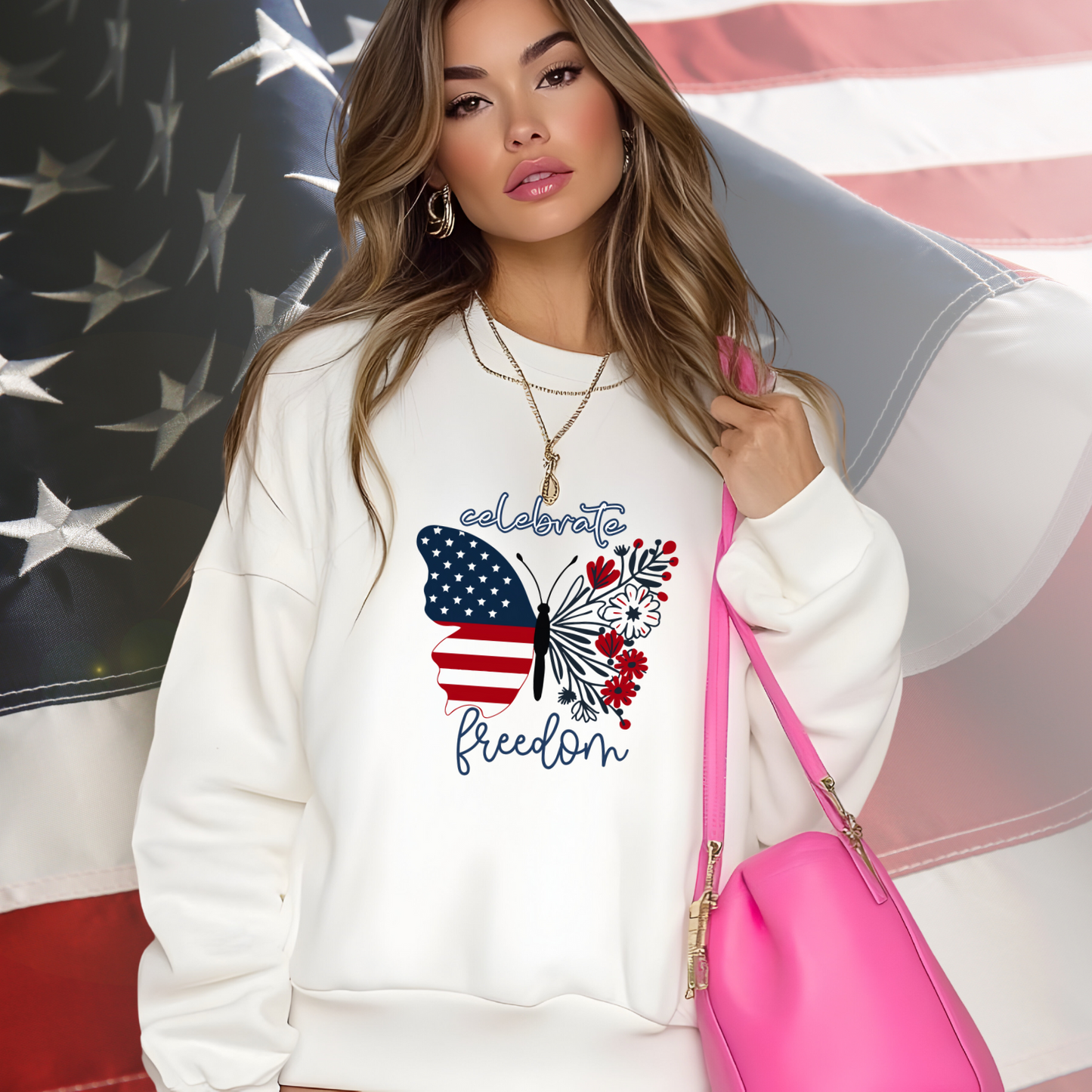 Celebrate Freedom Crewneck Sweatshirt