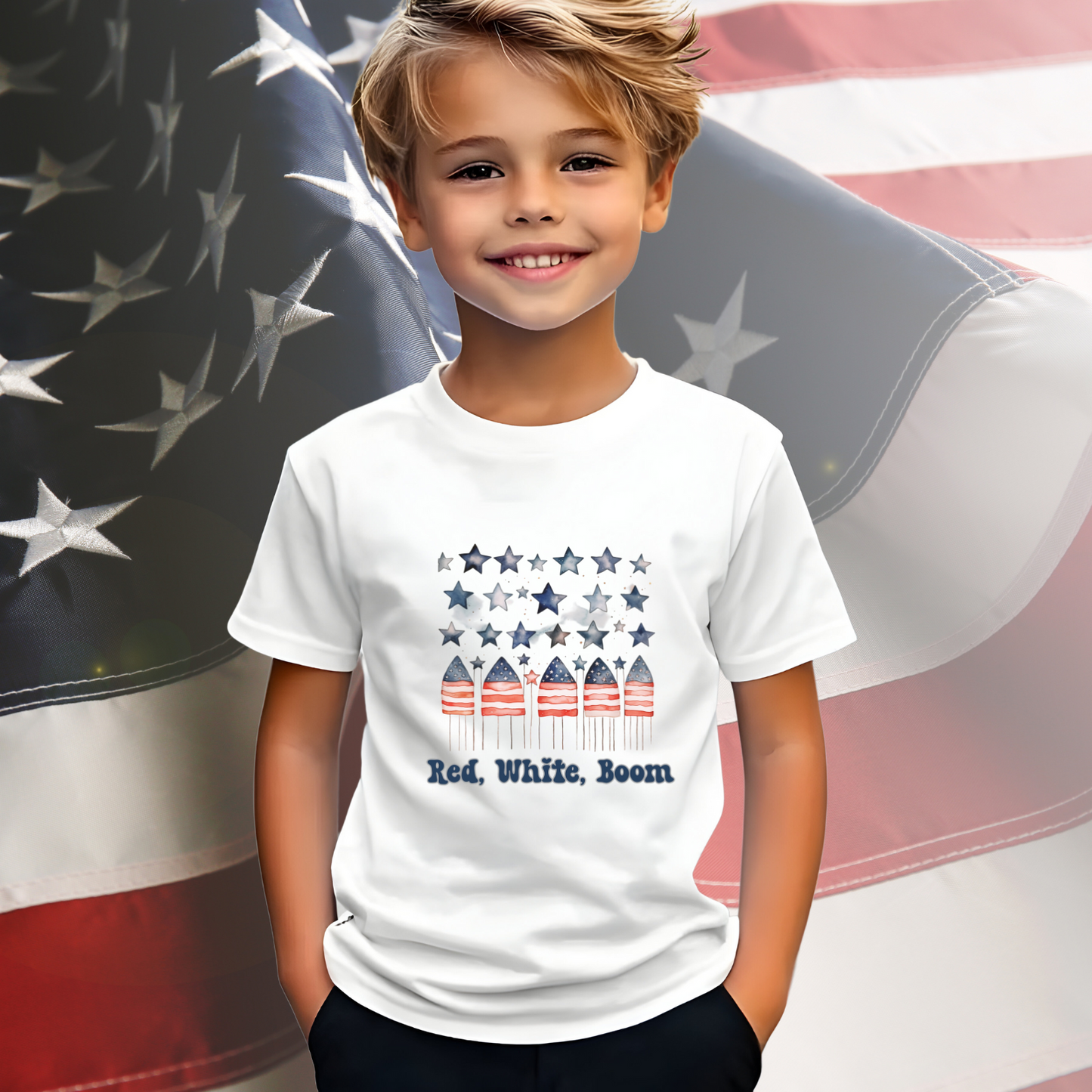 Red White Boom Kid's T-Shirt