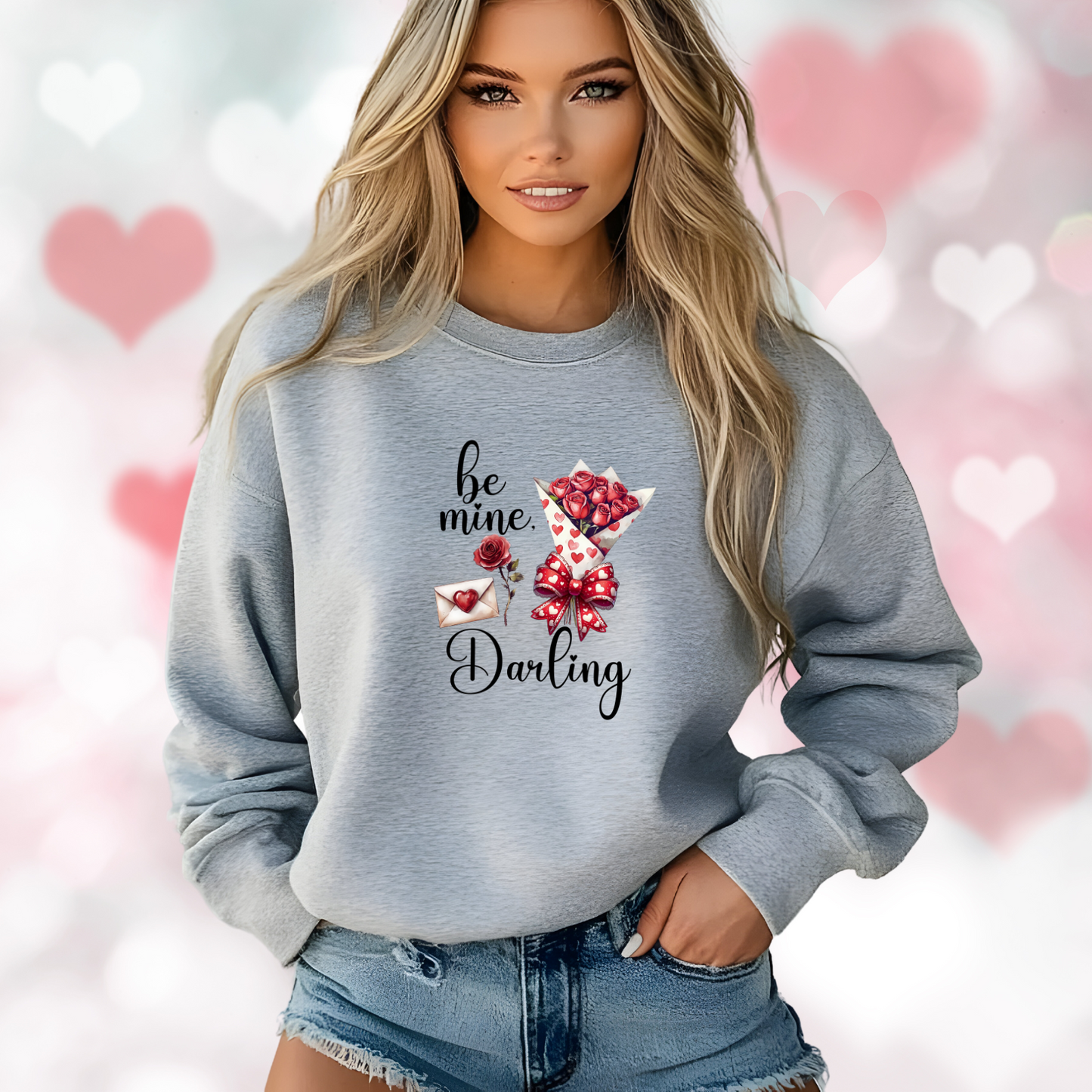 Be Mine, Darling Crewneck Sweatshirt
