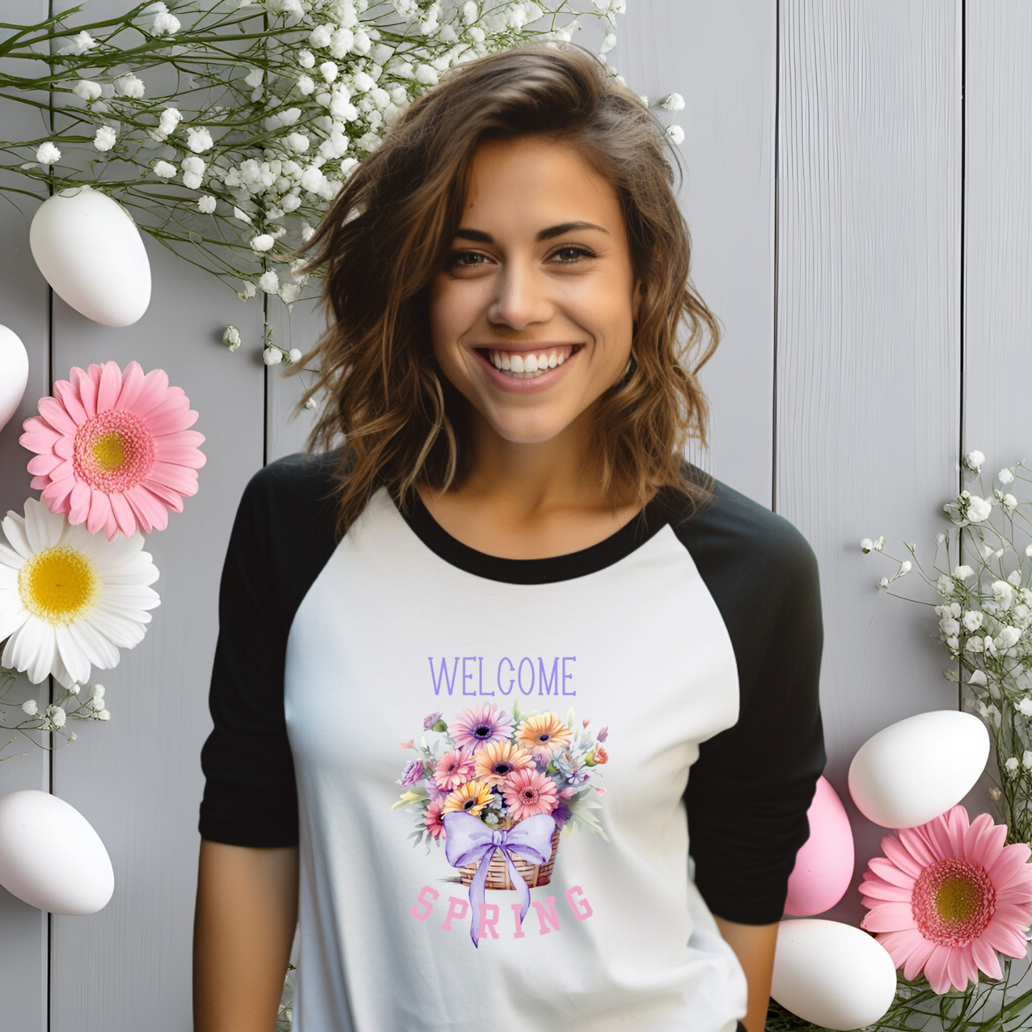 Welcome Spring Baseball Tee