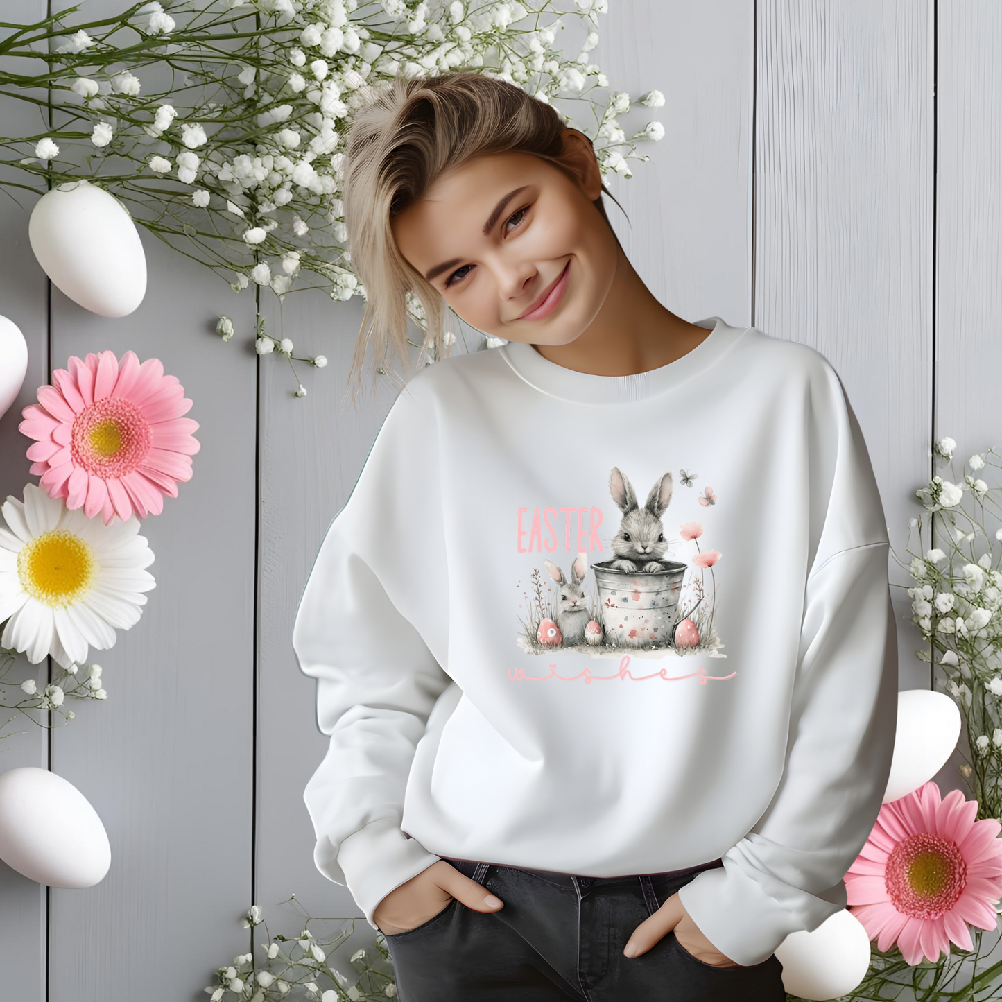 Easter Wishes Crewneck Sweatshirt