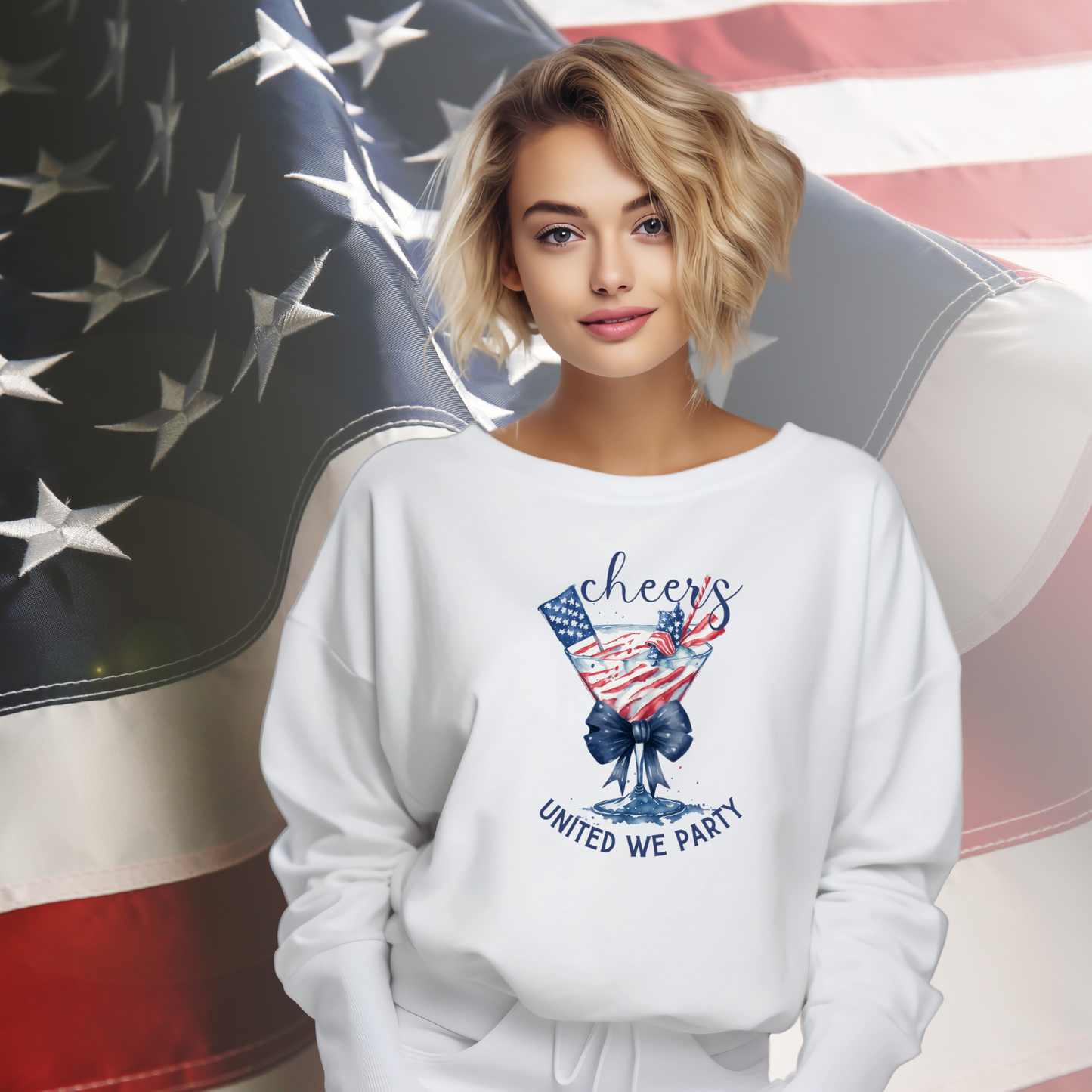United We Party Crewneck Sweatshirt