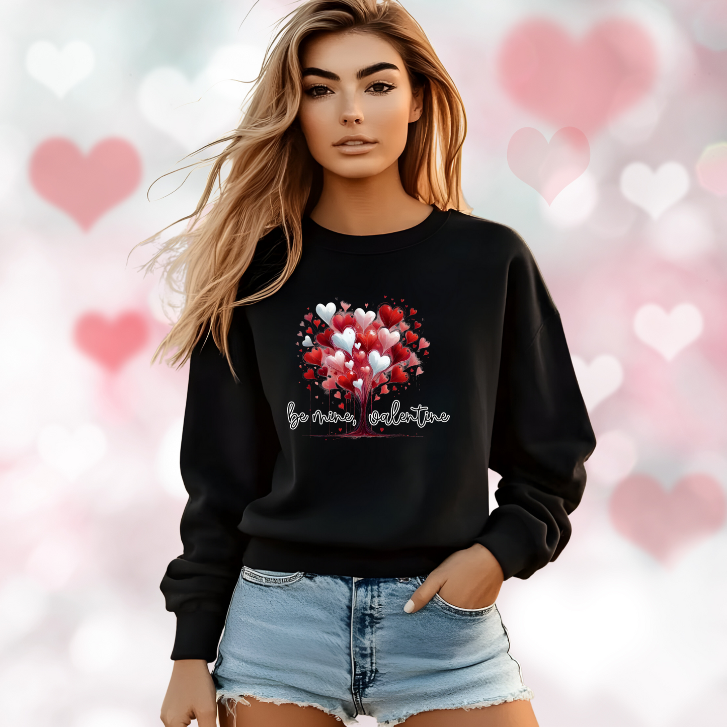 Be Mine, Valentine Crewneck Sweatshirt