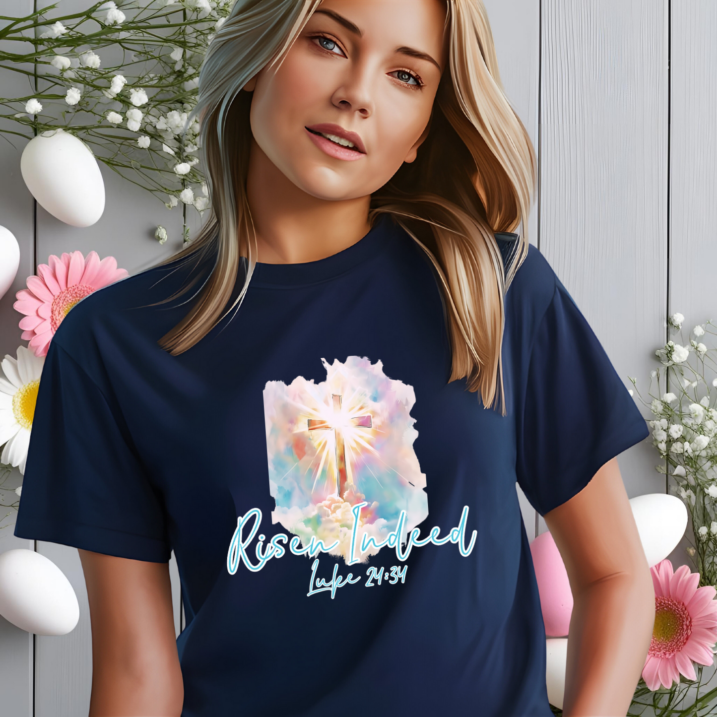 Risen Indeed Luke 24:34 T-Shirt