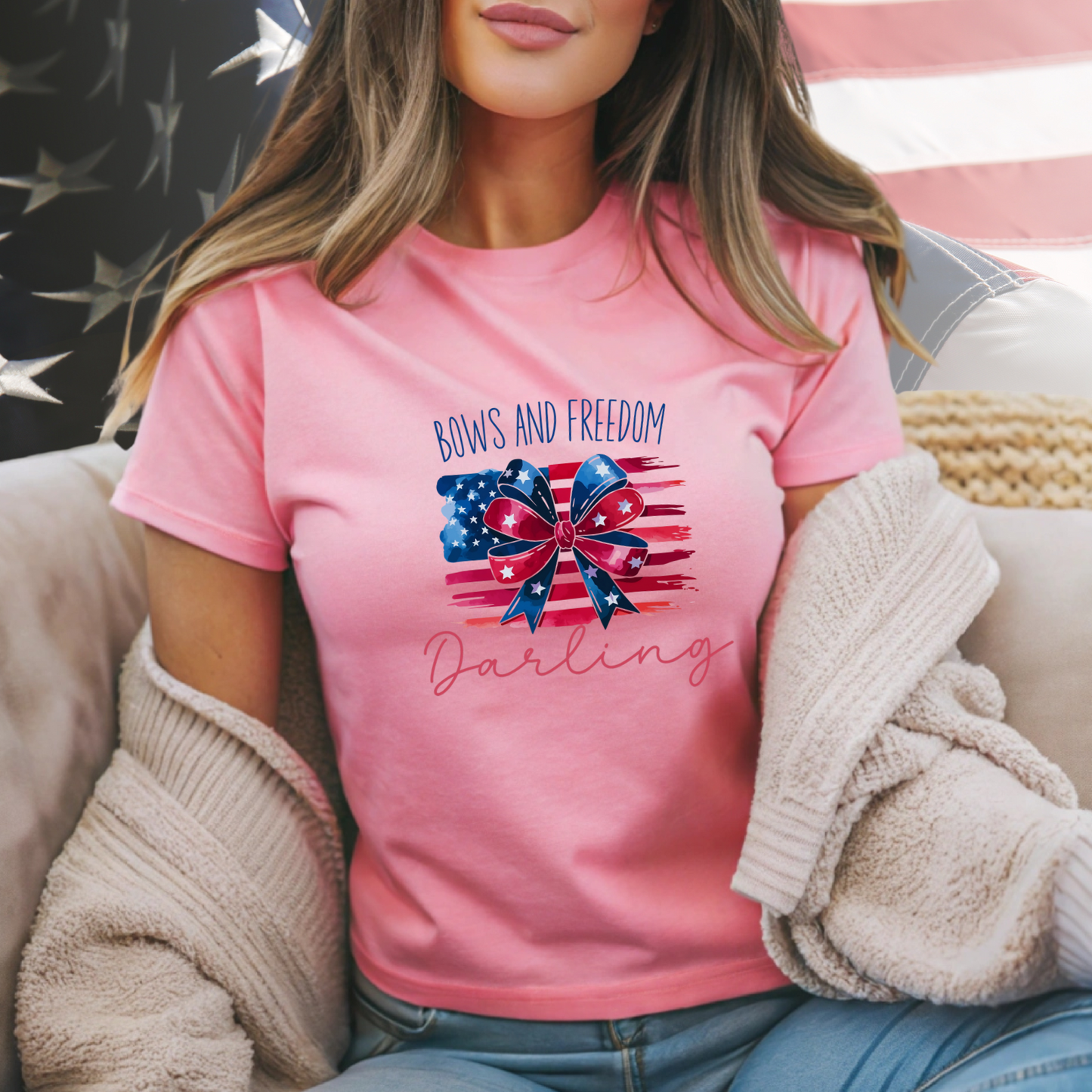 Bows And Freedom Darling T-Shirt
