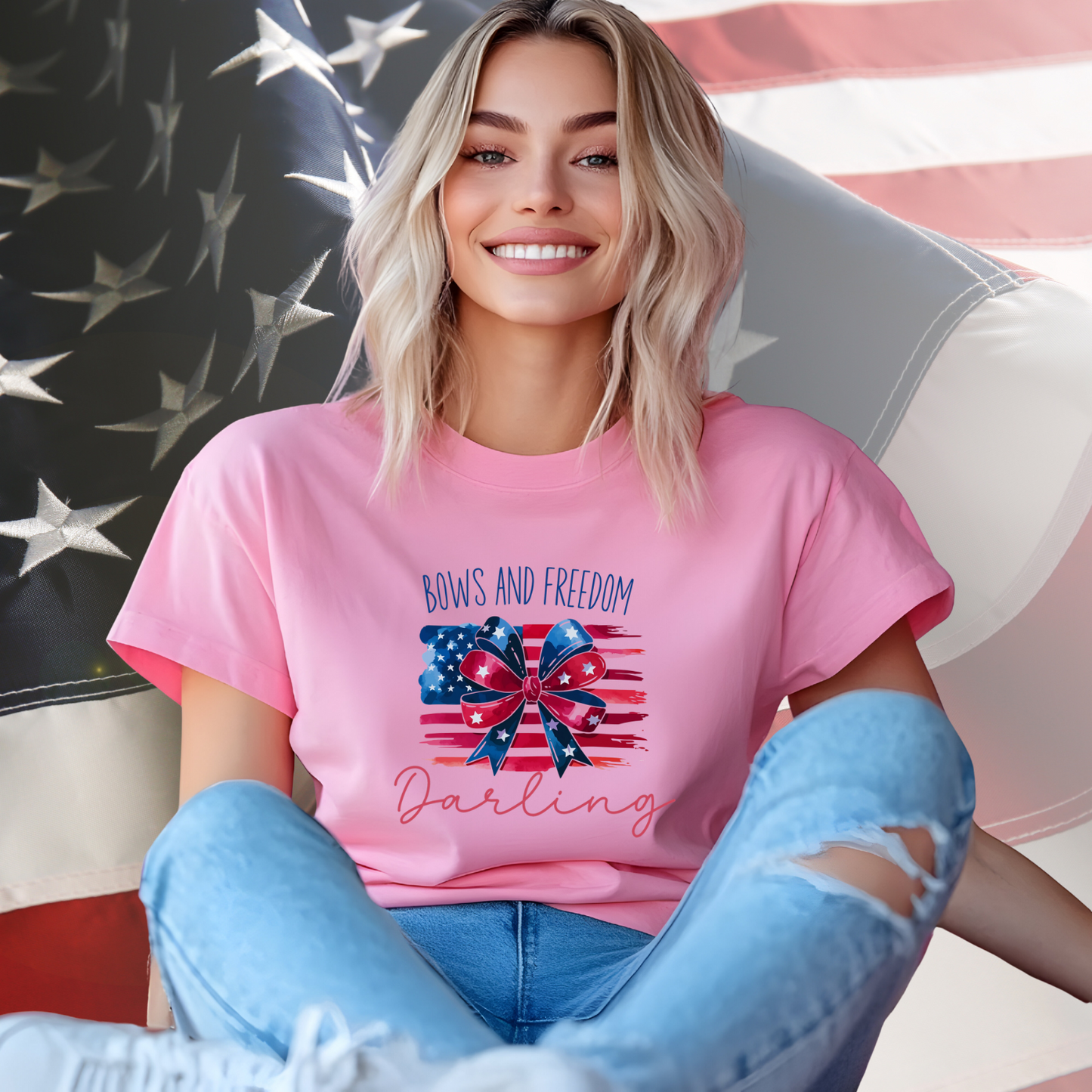 Bows And Freedom Darling T-Shirt