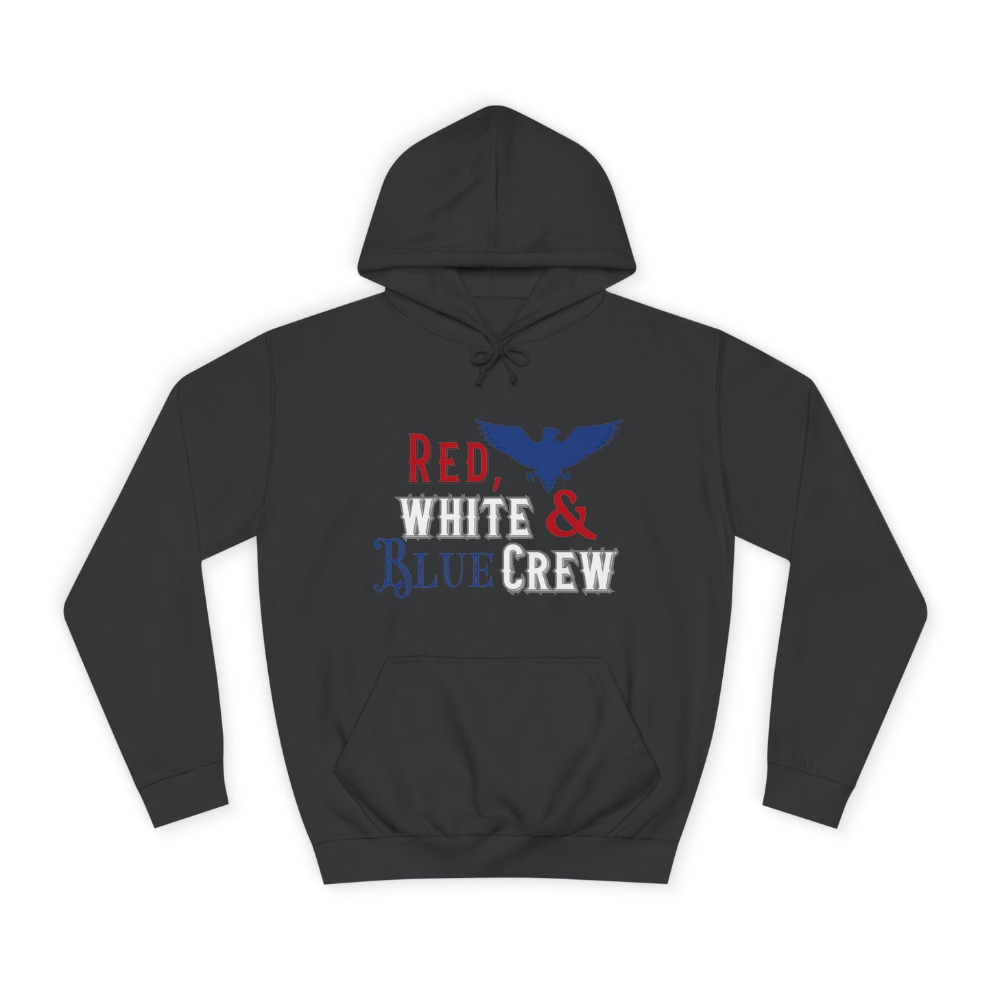 Red, White & Blue Crew Pullover Hoodie