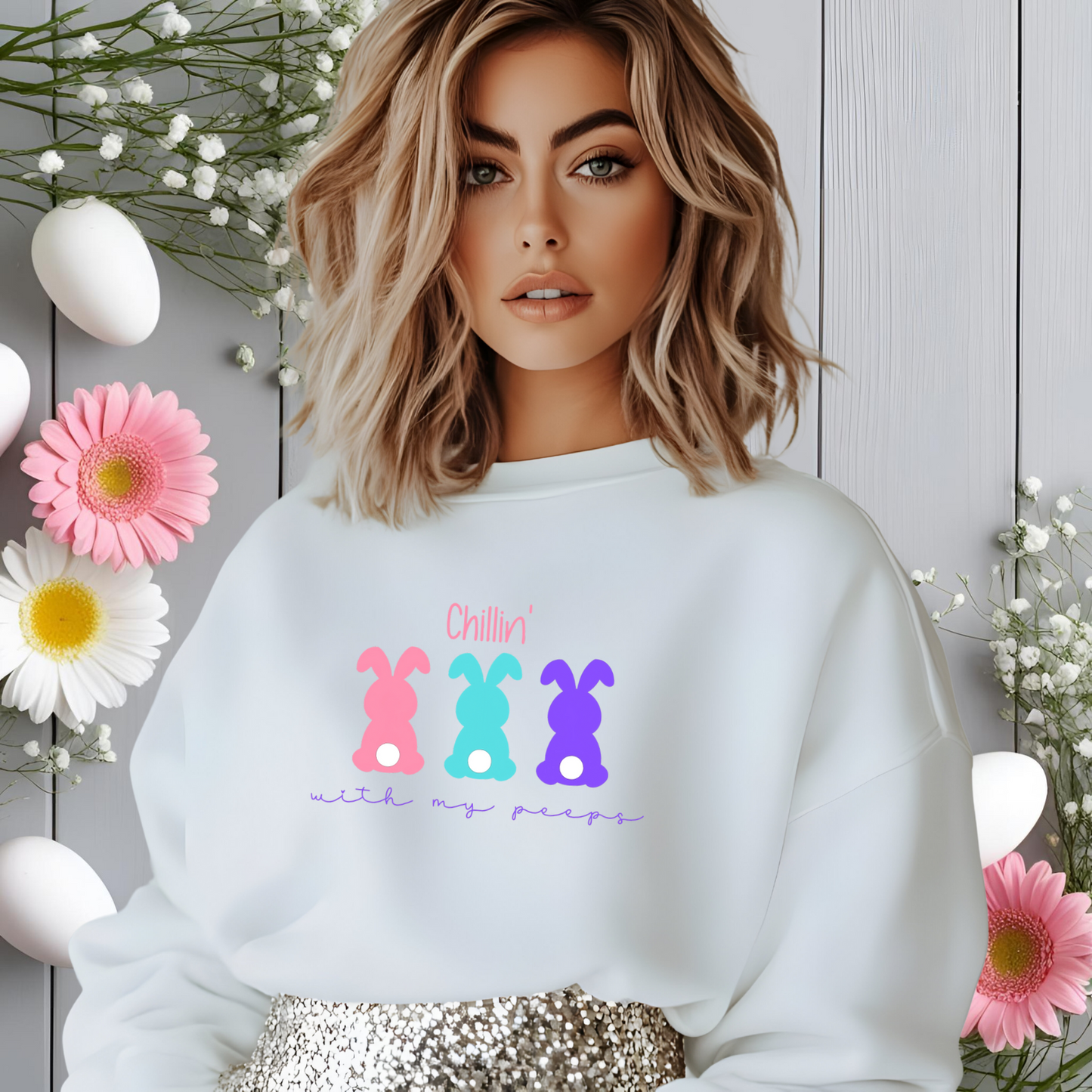 Chillin’ With My Peeps Crewneck Sweatshirt