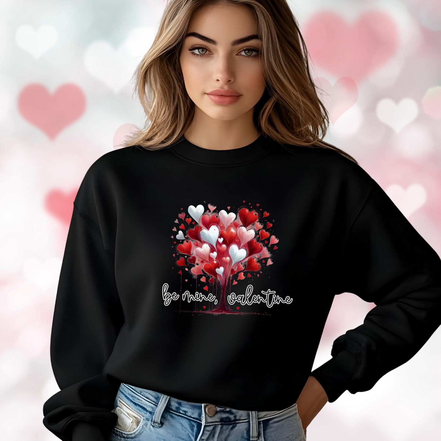 Be Mine, Valentine Crewneck Sweatshirt