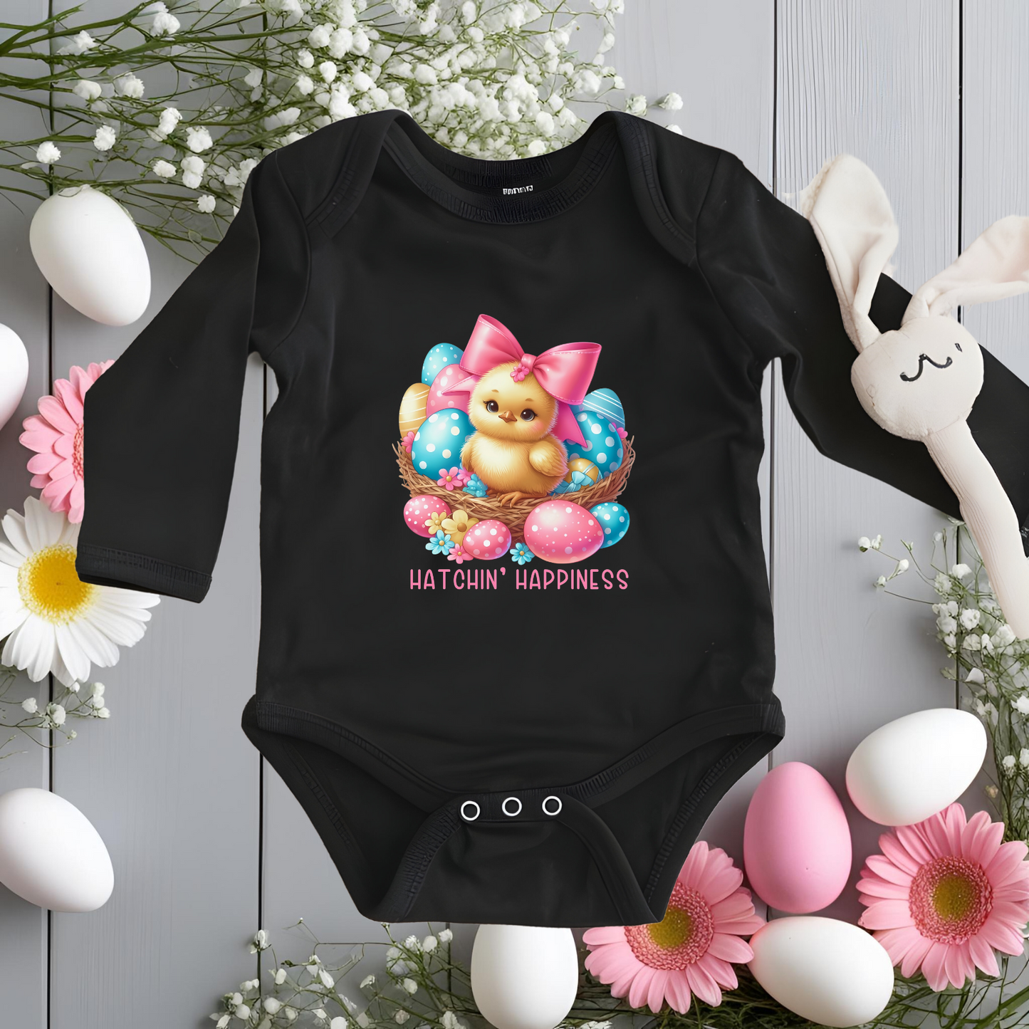 Hatchin’ Happiness Infant Long Sleeve Onesie