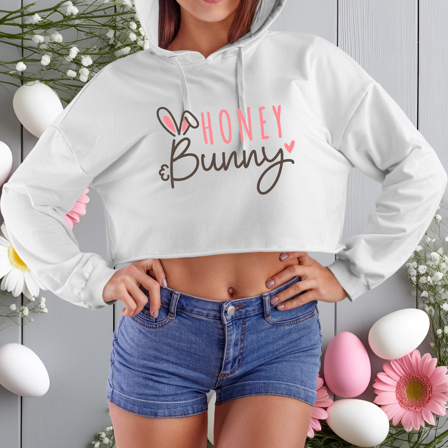 Honey Bunny Crop Hoodie