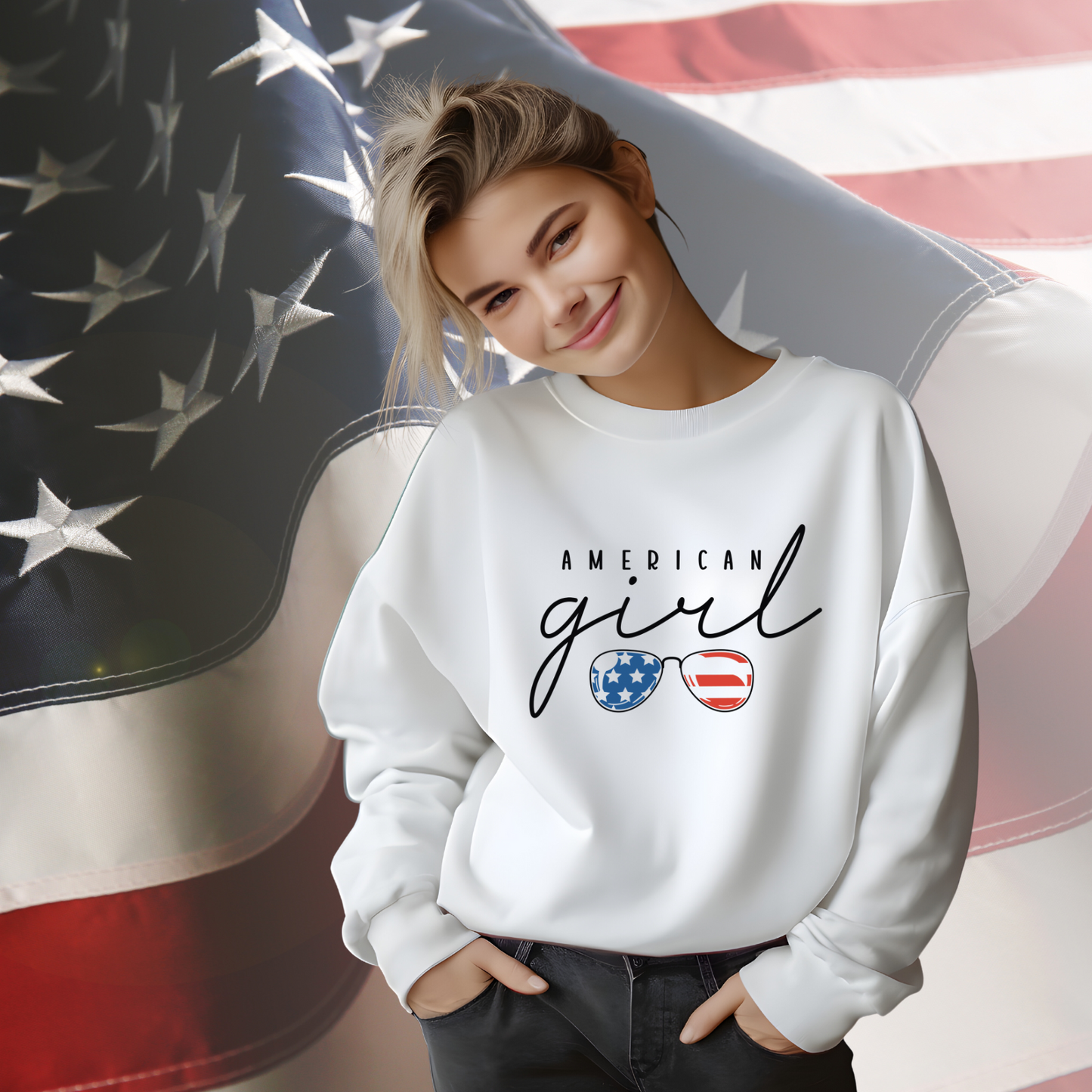 American Girl Crewneck Sweatshirt