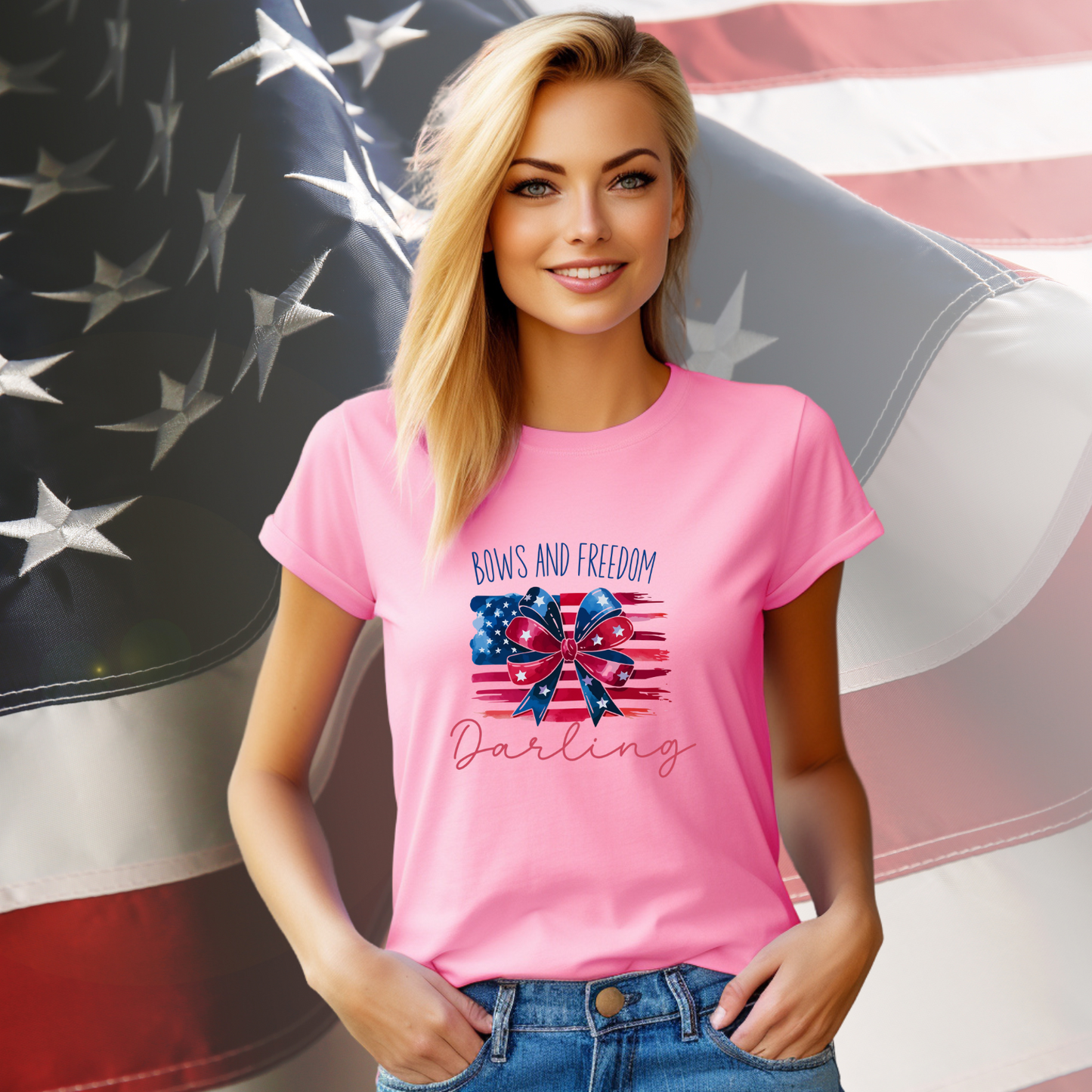 Bows And Freedom Darling T-Shirt