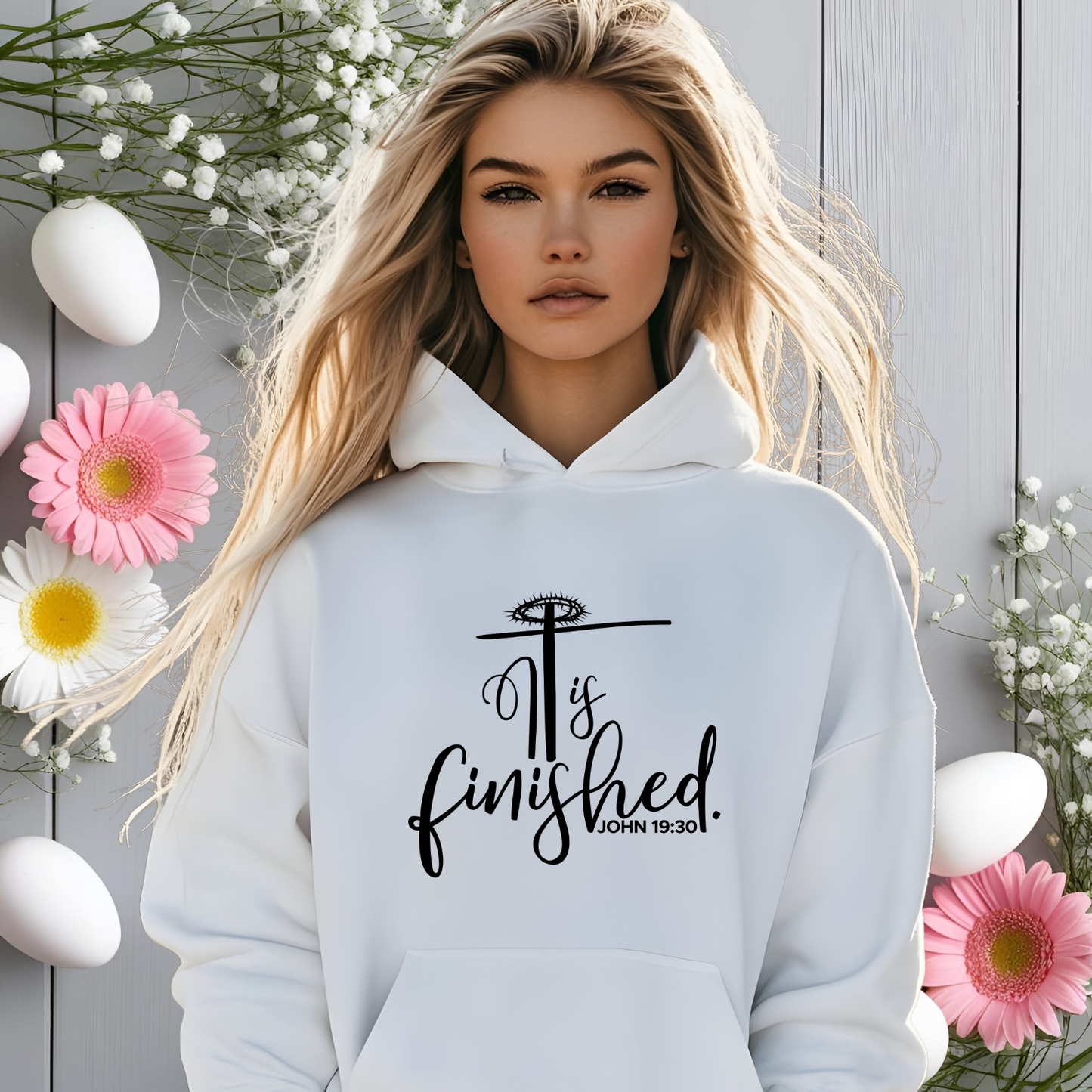 It Is Finished John 19:30 Crewneck Sweatshirt