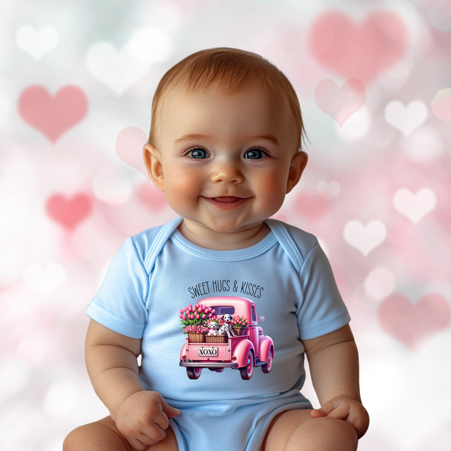 Sweet Hugs & Kisses Infant Short Sleeve Onesie