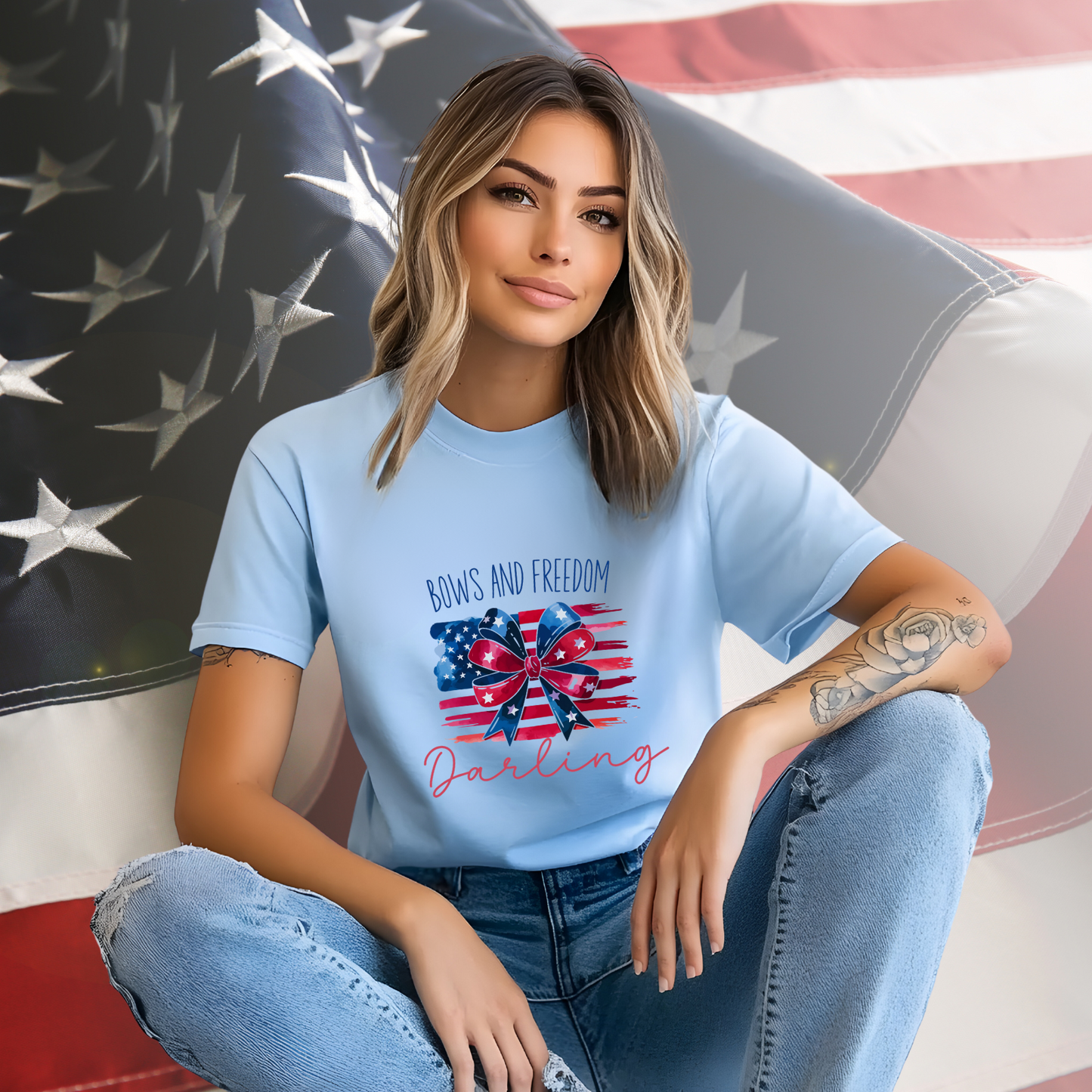 Bows And Freedom Darling T-Shirt